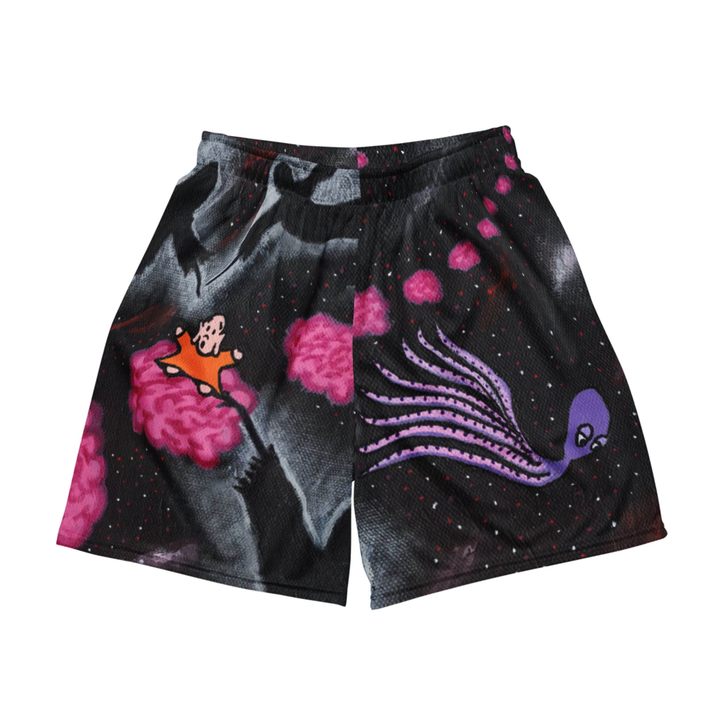 Dark Train Of Thought Mesh Shorts Front.jpg