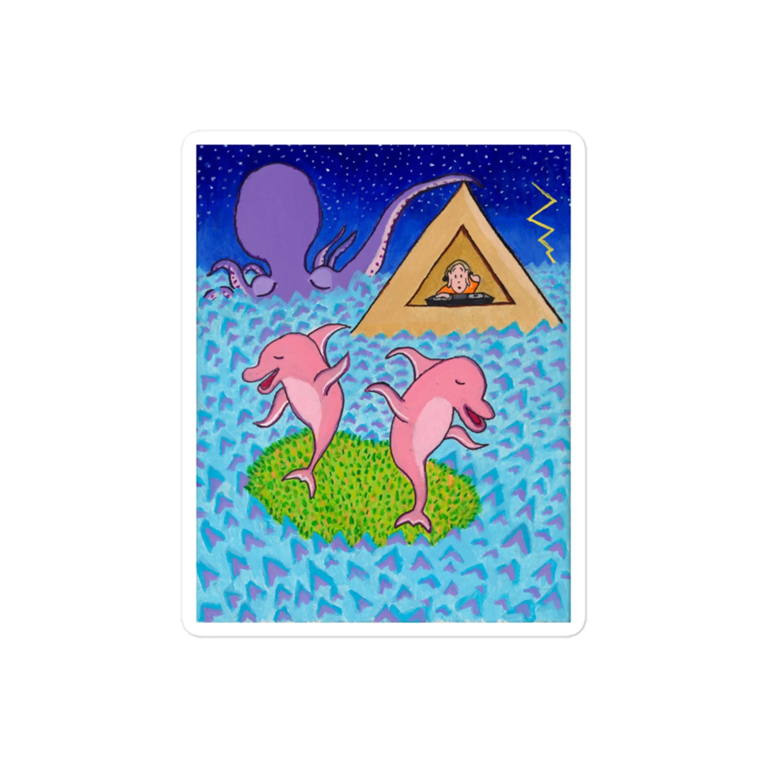 Dancing Dolphins Sticker.jpg