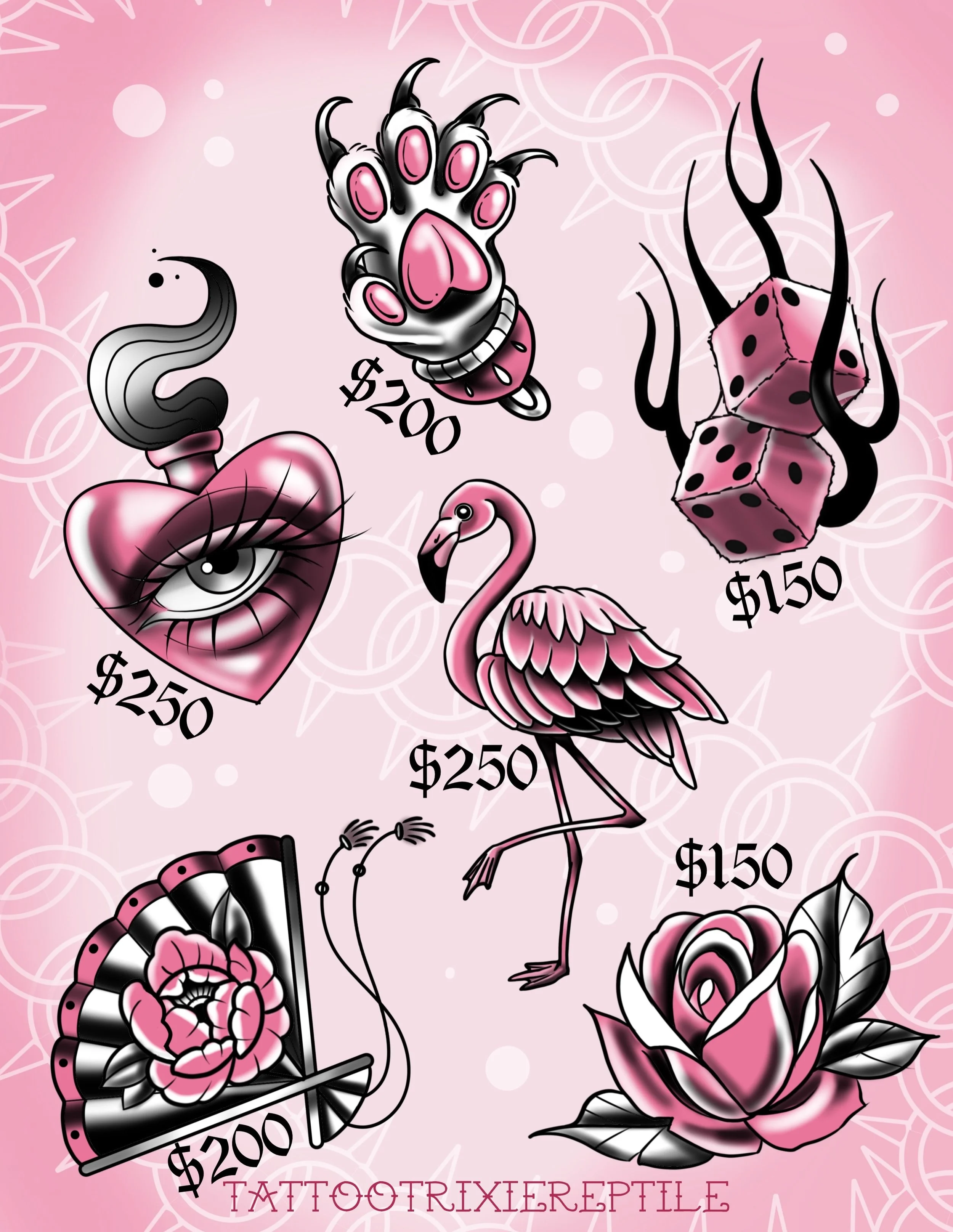 So happy to be joining the amazing team at @pearlstreettattoo for their 5 year anniversary flash day!!! I will be taking walkins this Saturday, first come first serve! So excited, see you there!!!
.
#flashday #somerville #tattoo #art #pink