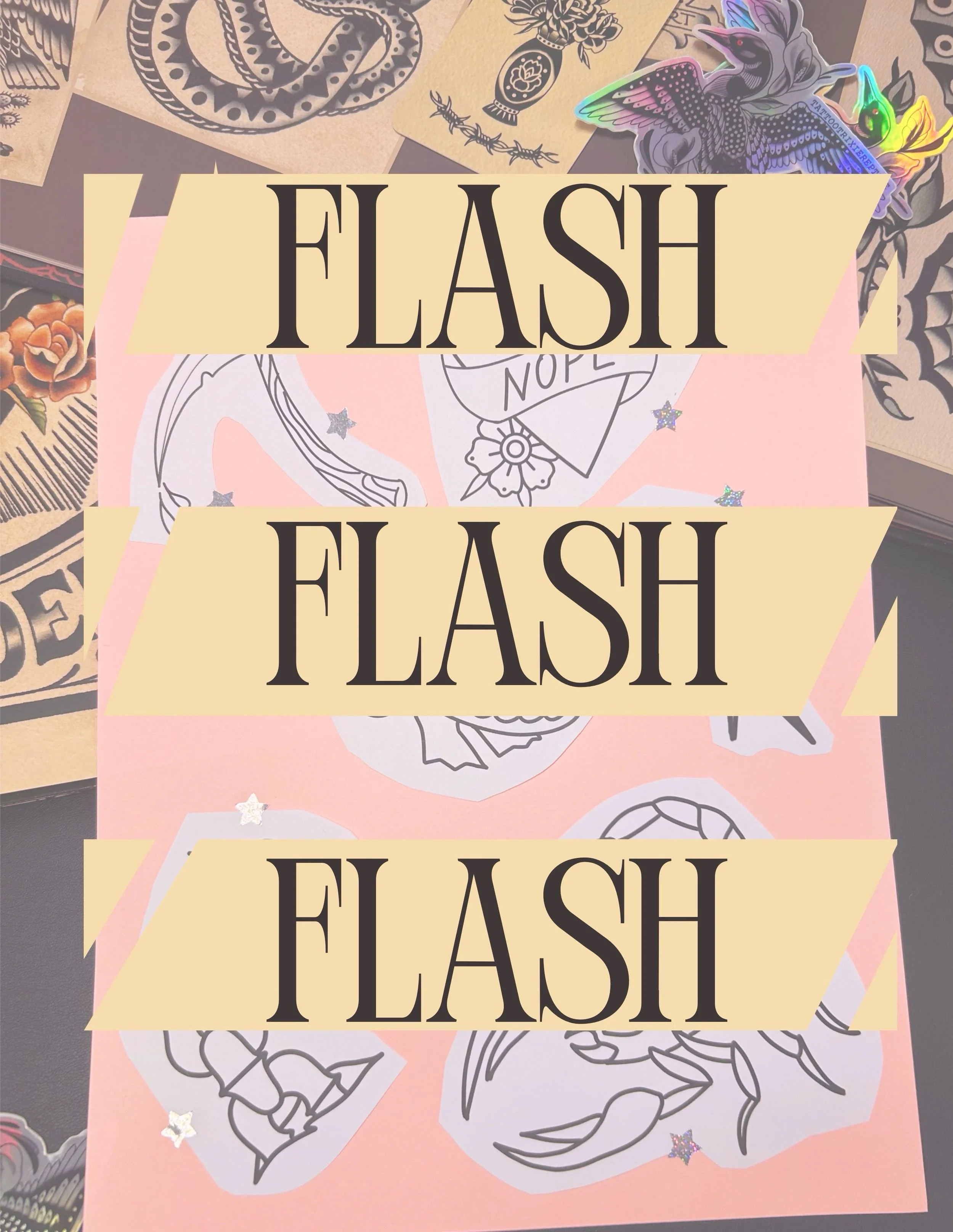 Repeatable flash up for grabs! Always drawing new stuff, come by the shop to see new additions ✨
.
Booking September and October, fill out a request form in my bio to book ❤️
.
#somerville #tattoos #flash #tattooartist #fyp
