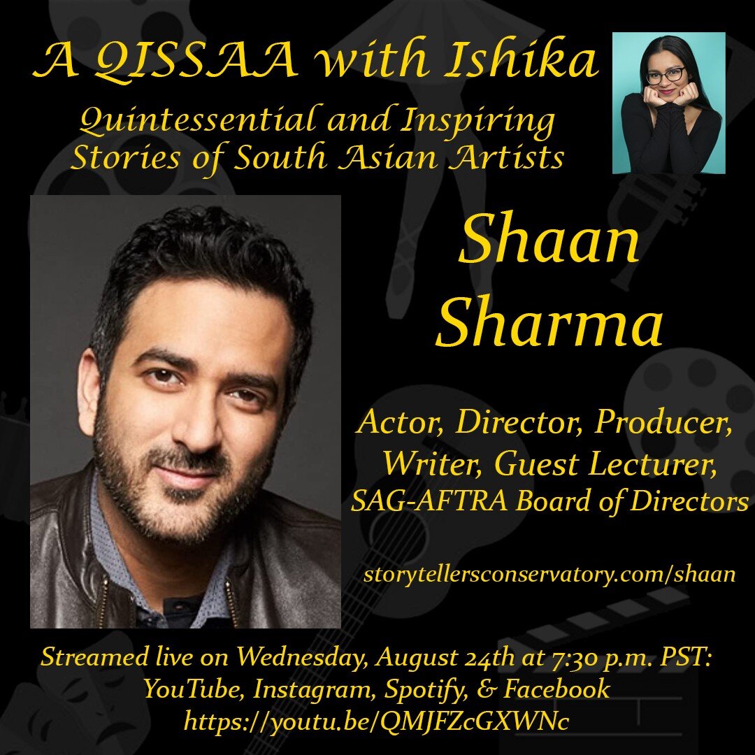 Join me and Ishika Muchhal on Wednesday evening at 7:30pm PT for a conversation about my journey as a South Asian performer in our amazing storytelling industry.
At this link:
https://youtu.be/QMJFZcGXWNc