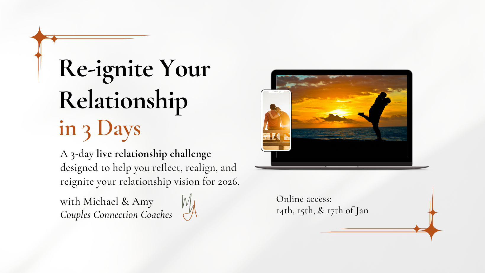 Reignite Your Relationship in 3 Days - Free ONLINE CHALLENGE