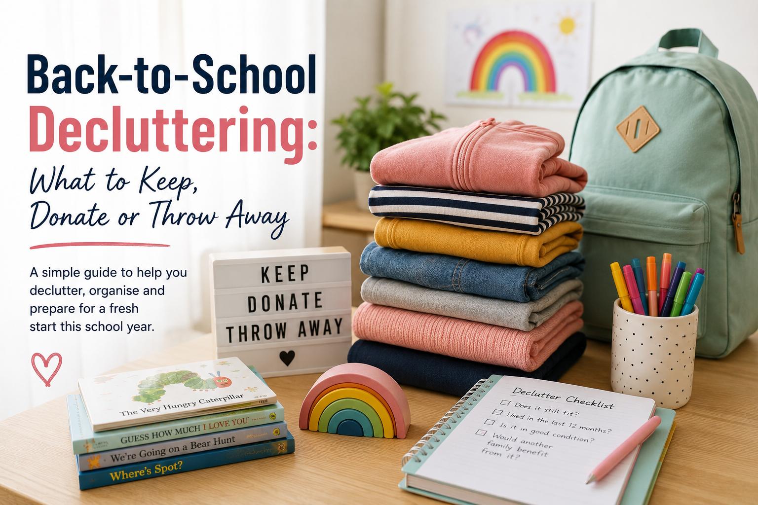 Back-to-School Decluttering: What to Keep, Donate or Throw Away