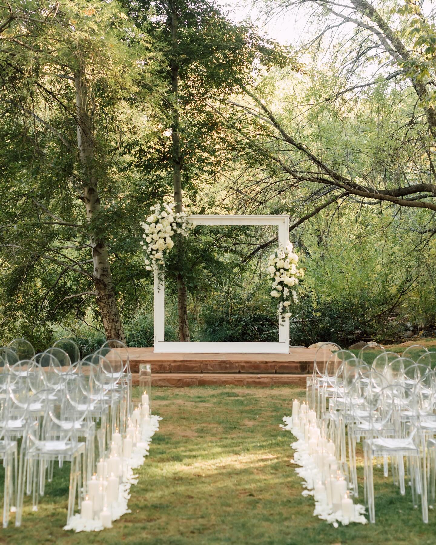 Nothing quite like that picture perfect moment surrounded by your favorite people! 🤍 Love the beautiful floral arrangements added to our White Frame Arch! 

#arizonaweddings #azwedding #arizonawedding #azweddings #phoenixwedding #weddingphotography 