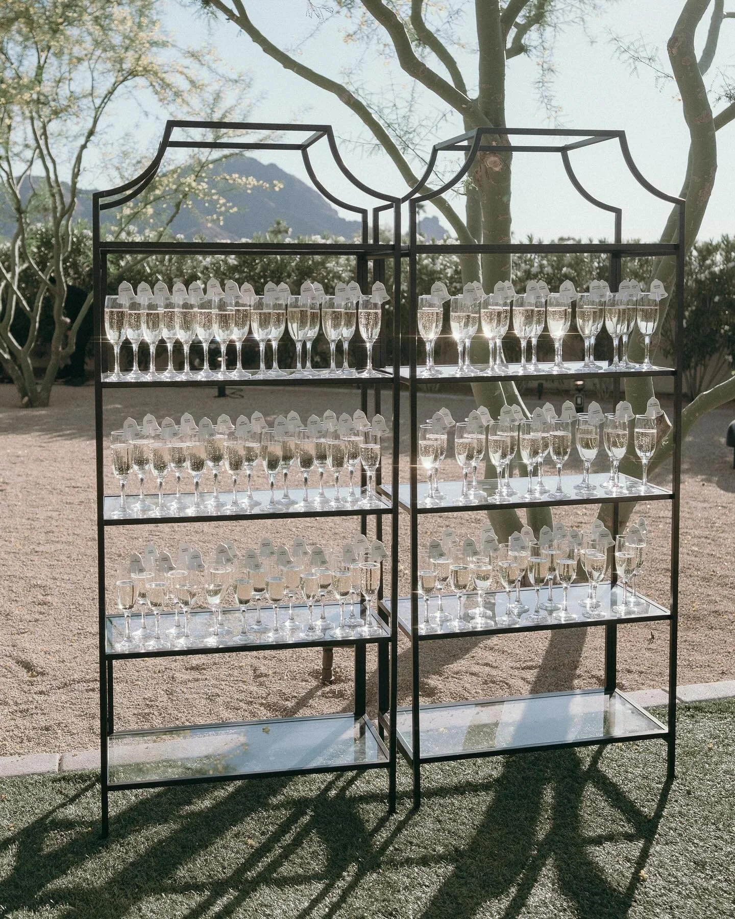 Our Shelves are perfect to elevate any part of your cocktail hour or reception! They come in Black, Gold, and White!✨
