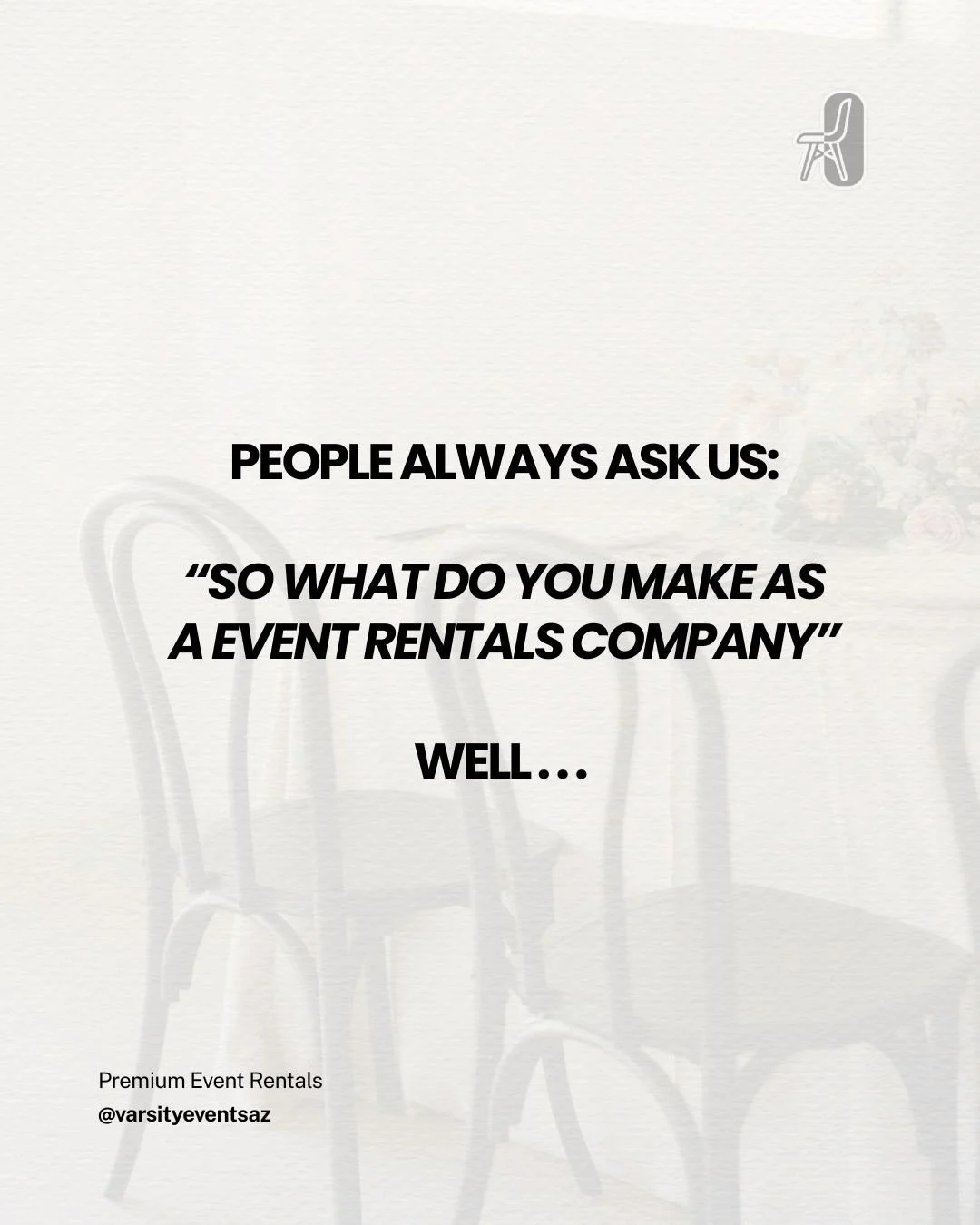 As an event rentals company, we make&hellip;.🥂

#eventrentalsaz #arizonaweddingrental #arizonawedding #carrouselinstagram #eventrentals