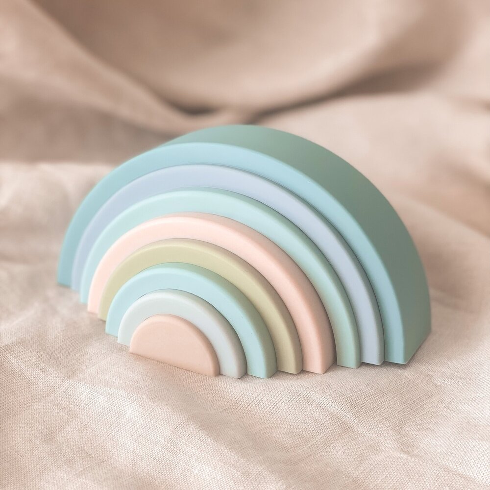 Silicone Rainbow Stacker Set — dashmal Silicone Rainbow Stacker Set — dashmal