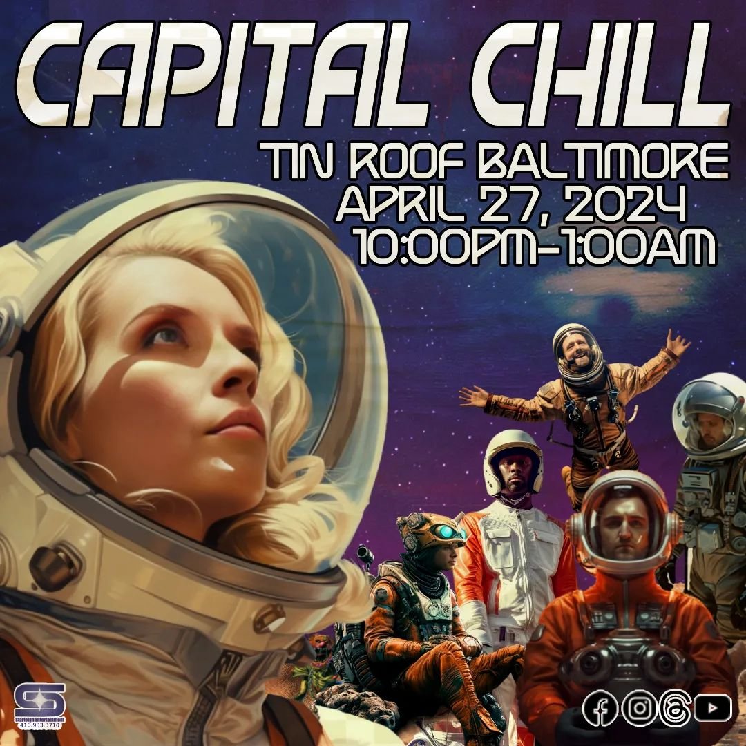 Capital Chill returns to #CHARMCITY 🦀🦀🦀 SEE YOU SATURDAY @tinroofbaltimore from 10pm-1am. @powerplantlive will be ⚡ELECTRIC⚡ this weekend! See you there!!!

#livemusic #music #concert #live #musician #singer #rock #guitar #band #musica #rocknroll 
