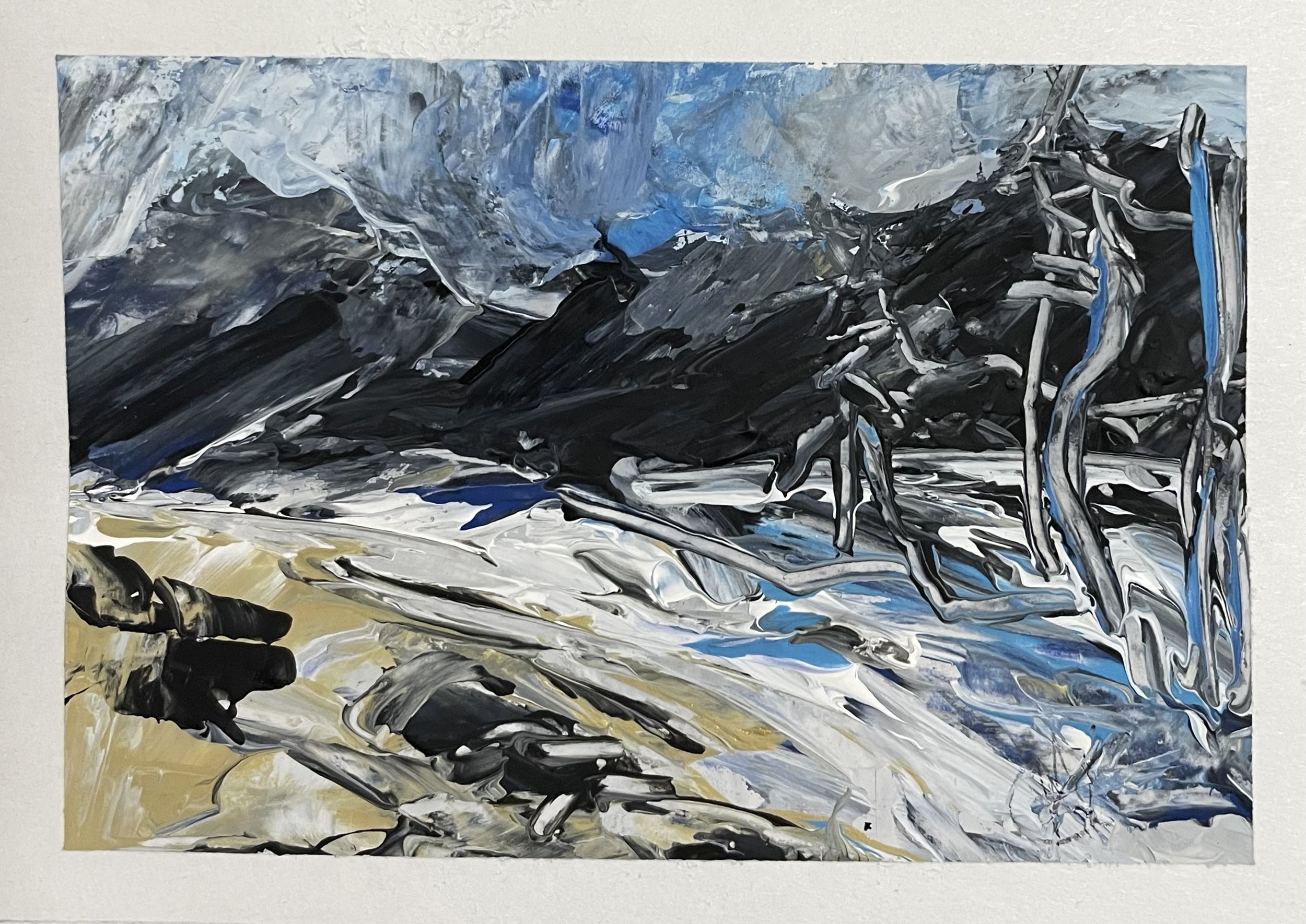 Title:
Acrylic on paper 5"x7"
- Rich with movement