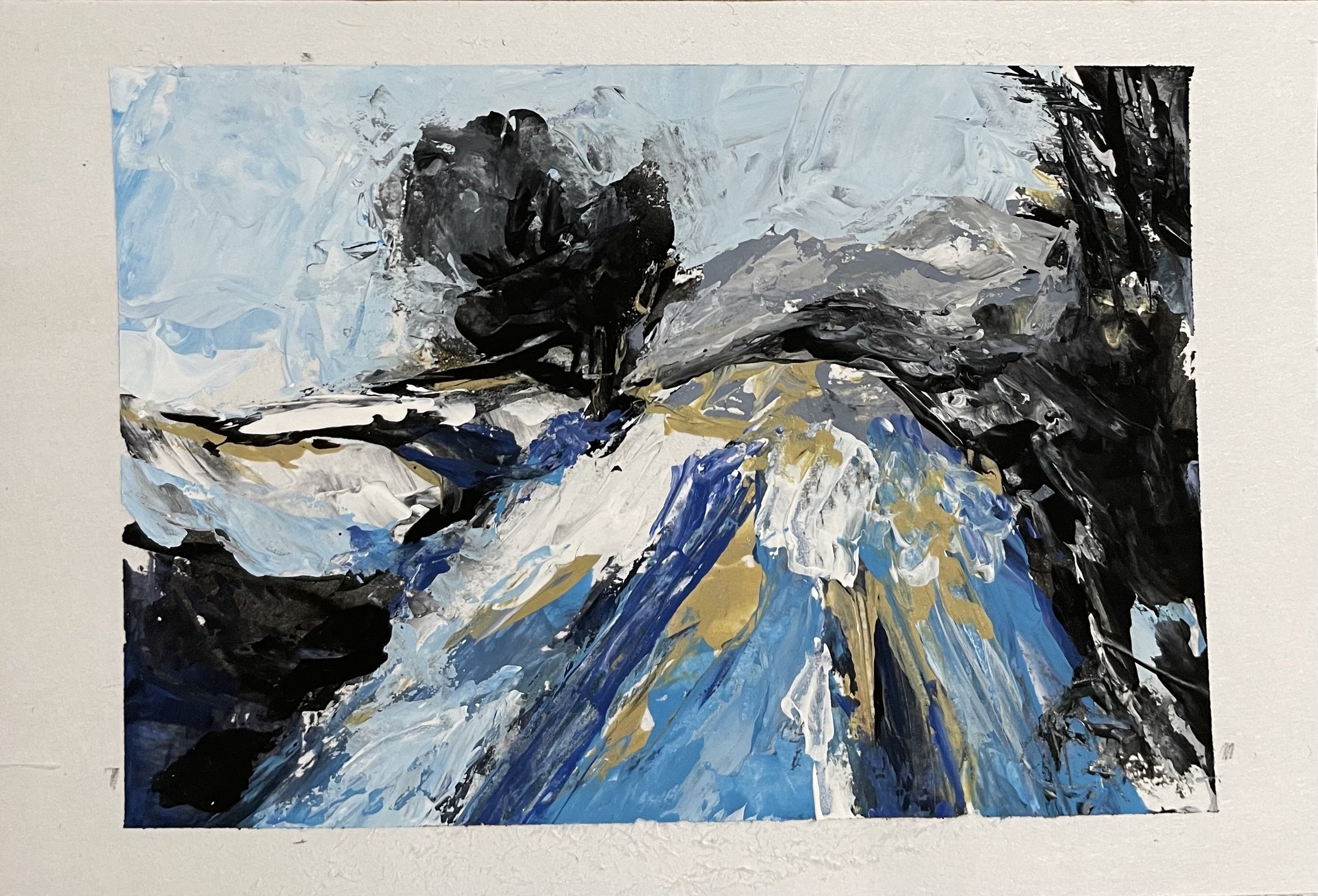 Title:
Acrylic on paper 5"x7"
- Rich with movement