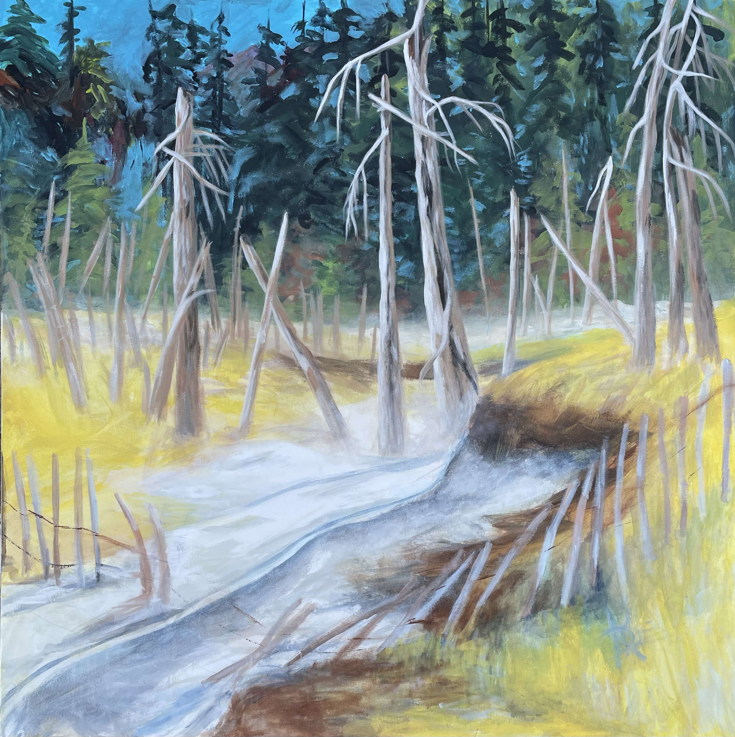 Title: Giant Guardians
Acrylic on Canvas 36"x36"
- Rich with movement