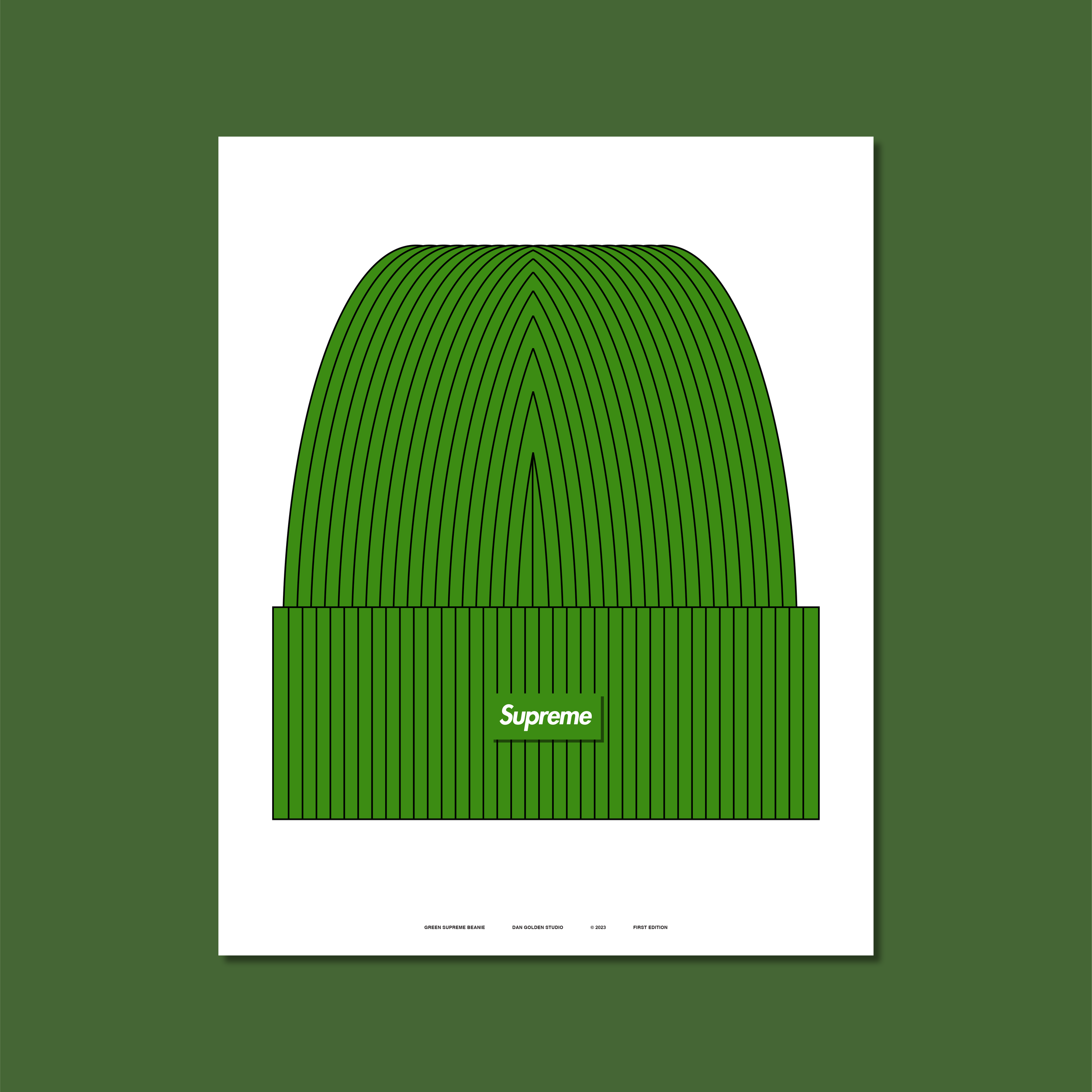 Green Supreme Beanie