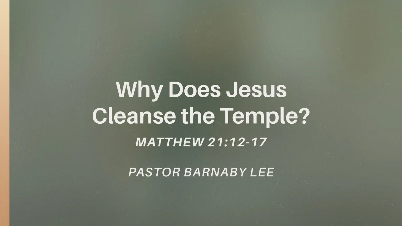 Why Does Jesus Cleanse the Temple? | Matthew 21:12-17