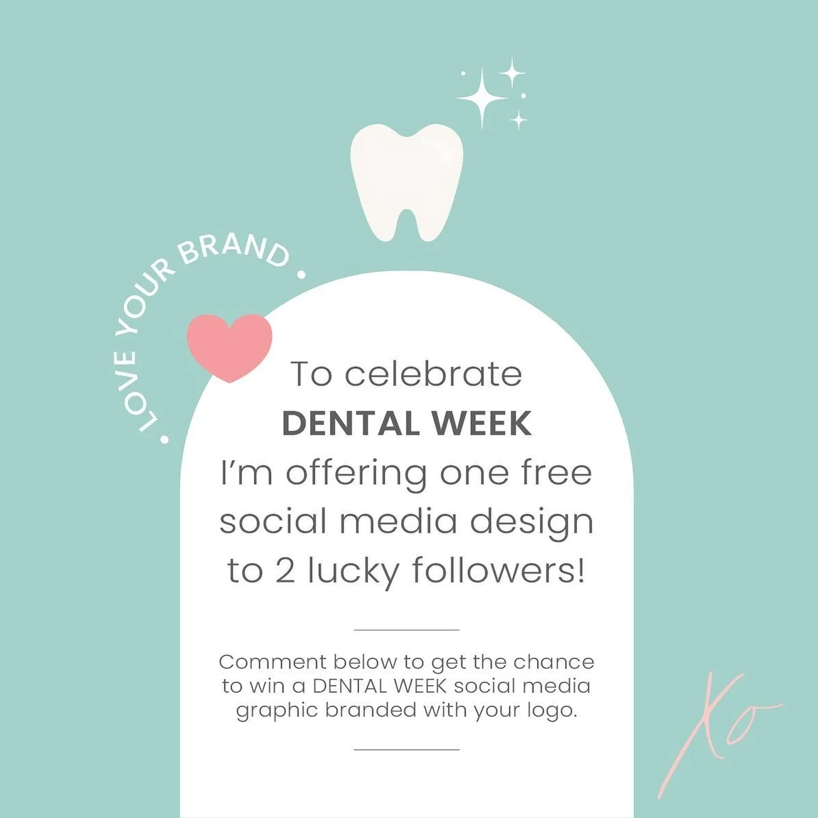 Who knows what next week is? Time to flash your pearly whites! To kick off the start of Dental Week, I&rsquo;m offering two lucky followers a free dental week social media post! Comment below for your chance to receive one bespoke graphic designed by
