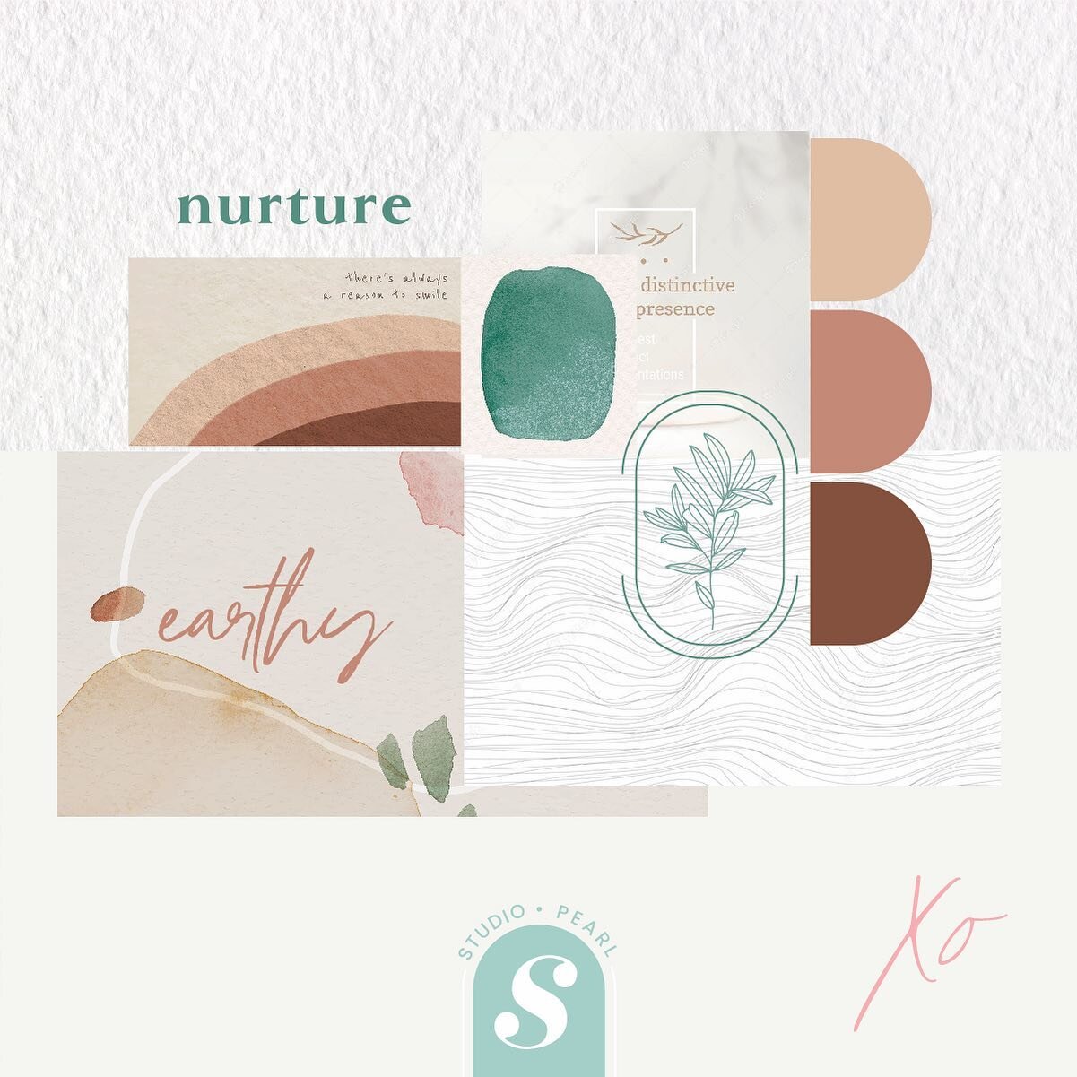 Earthy mood board for a moody day! I've always been so intrigued with how colours and images can affect your mood, and really give you an insight into a business. This brand is feeling very warm, kind, natural and understated luxury. I can almost ima