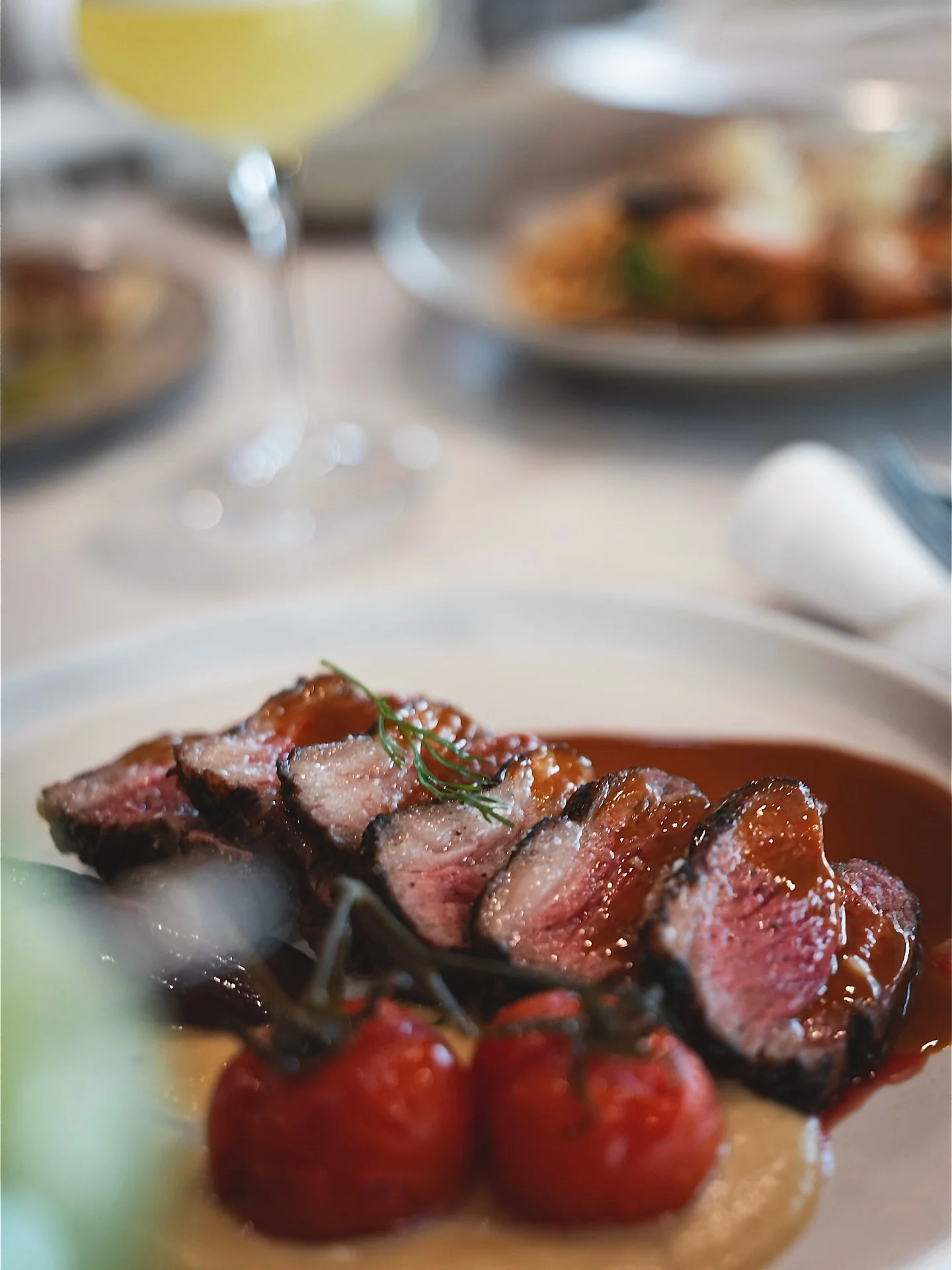 Our new dish “αρνί ψητό” or Lamb Roast is a winner. 
medium-rare lamb rump, grilled over charcoal, with tomato and fennel.
A true taste of Greece. 🇬🇷