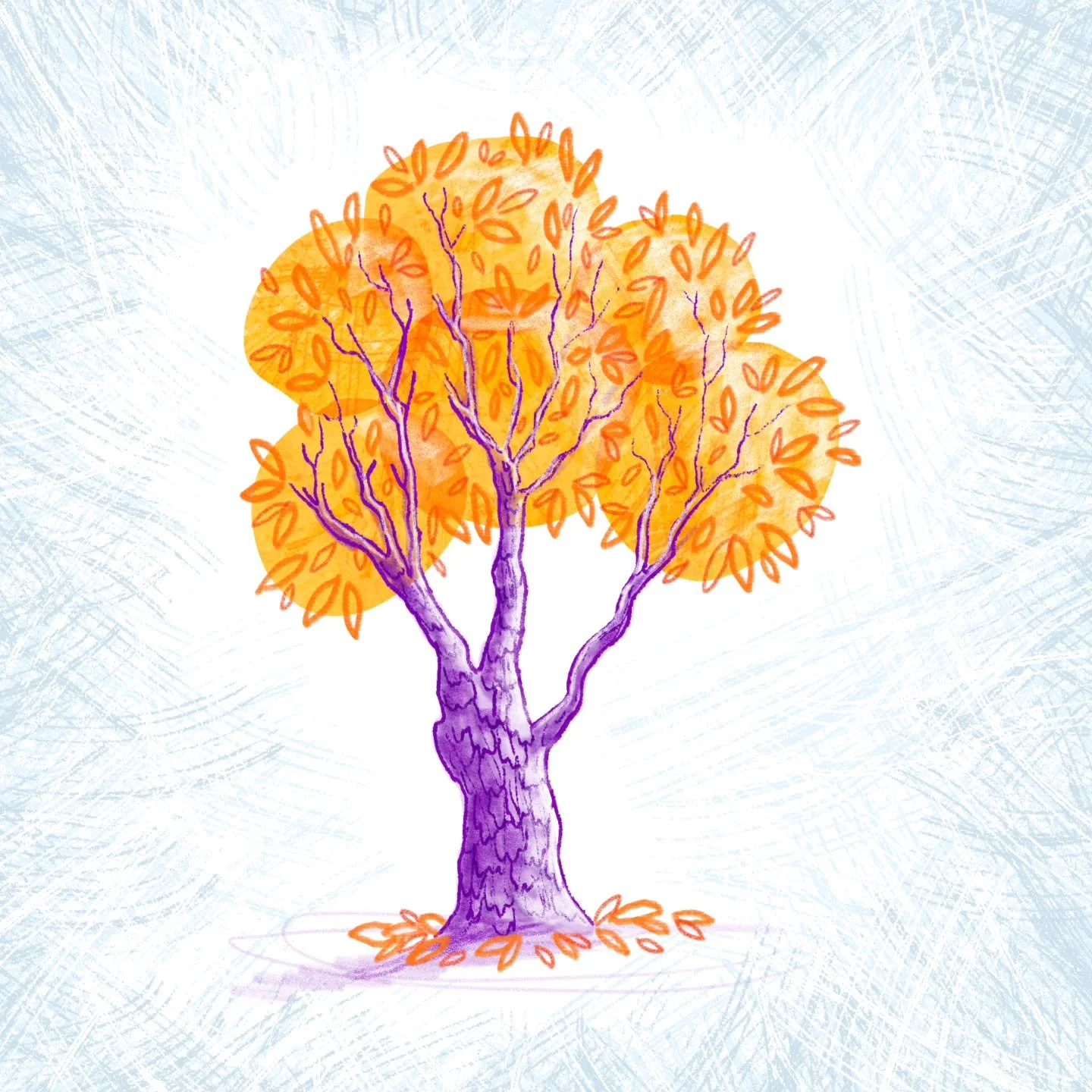 My other illustration experiment with TREES for the @makeartthatsells Illustrate Children's Book course was digital! 

As I work across blth traditional and digital mediums, I want to use both mediums in this course to expand on and explore my style 