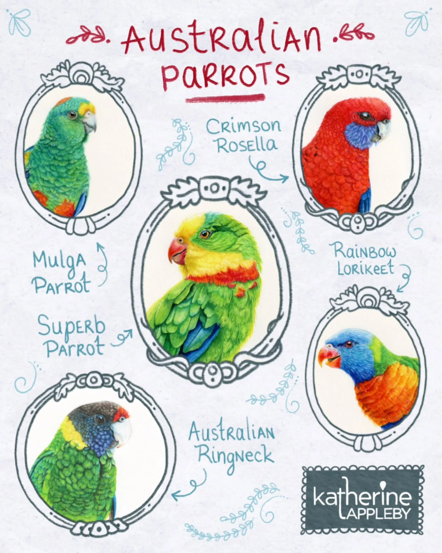 A little flashback on some of the beautifully coloured Australian Parrots I have painted portraits for over the past couple of years. 

I hope they are impressed with their portraits. 😉

Which is your fave? And which should I do next?

#AustralianIl