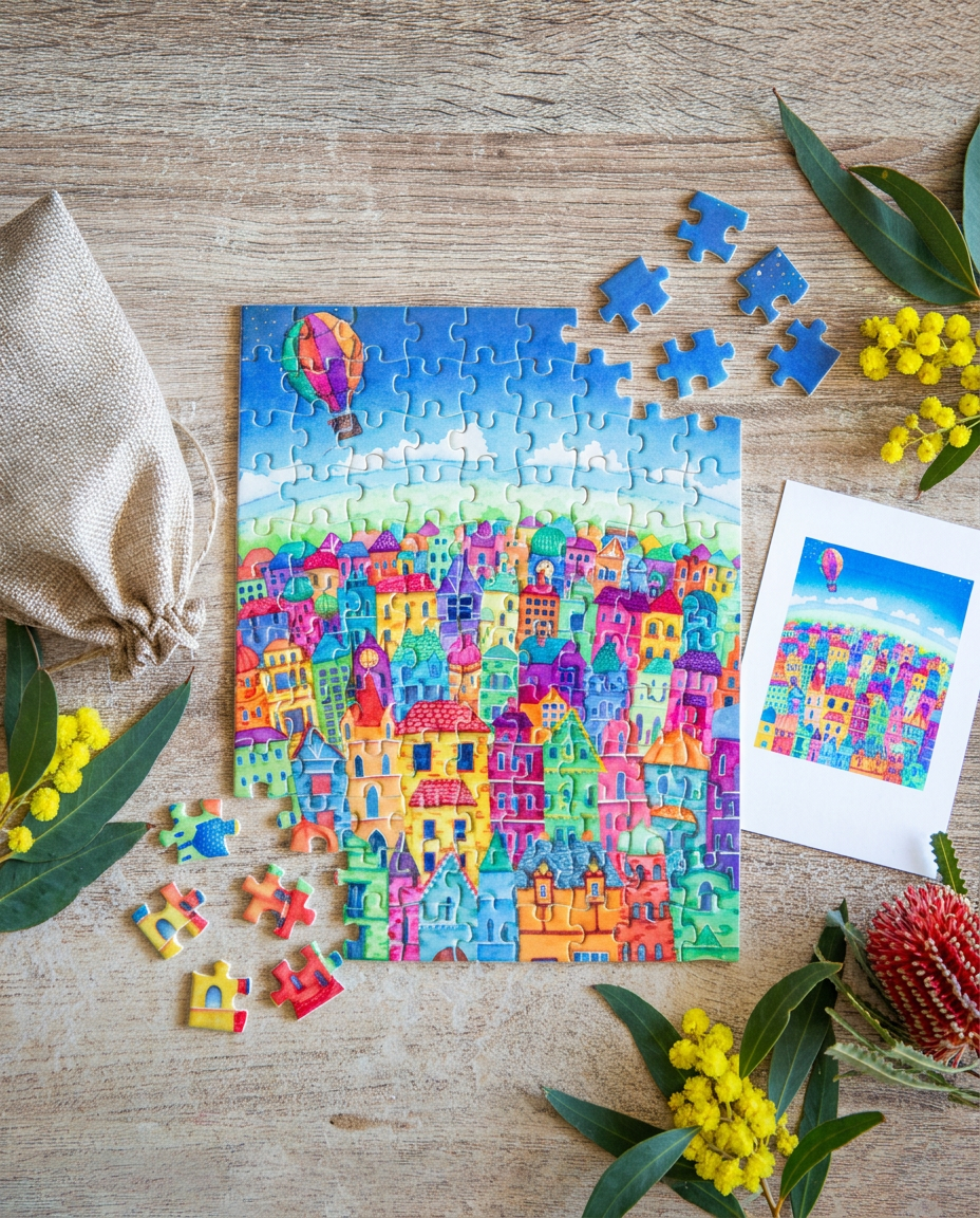 108 Piece Jigsaw Puzzle | Colour Town