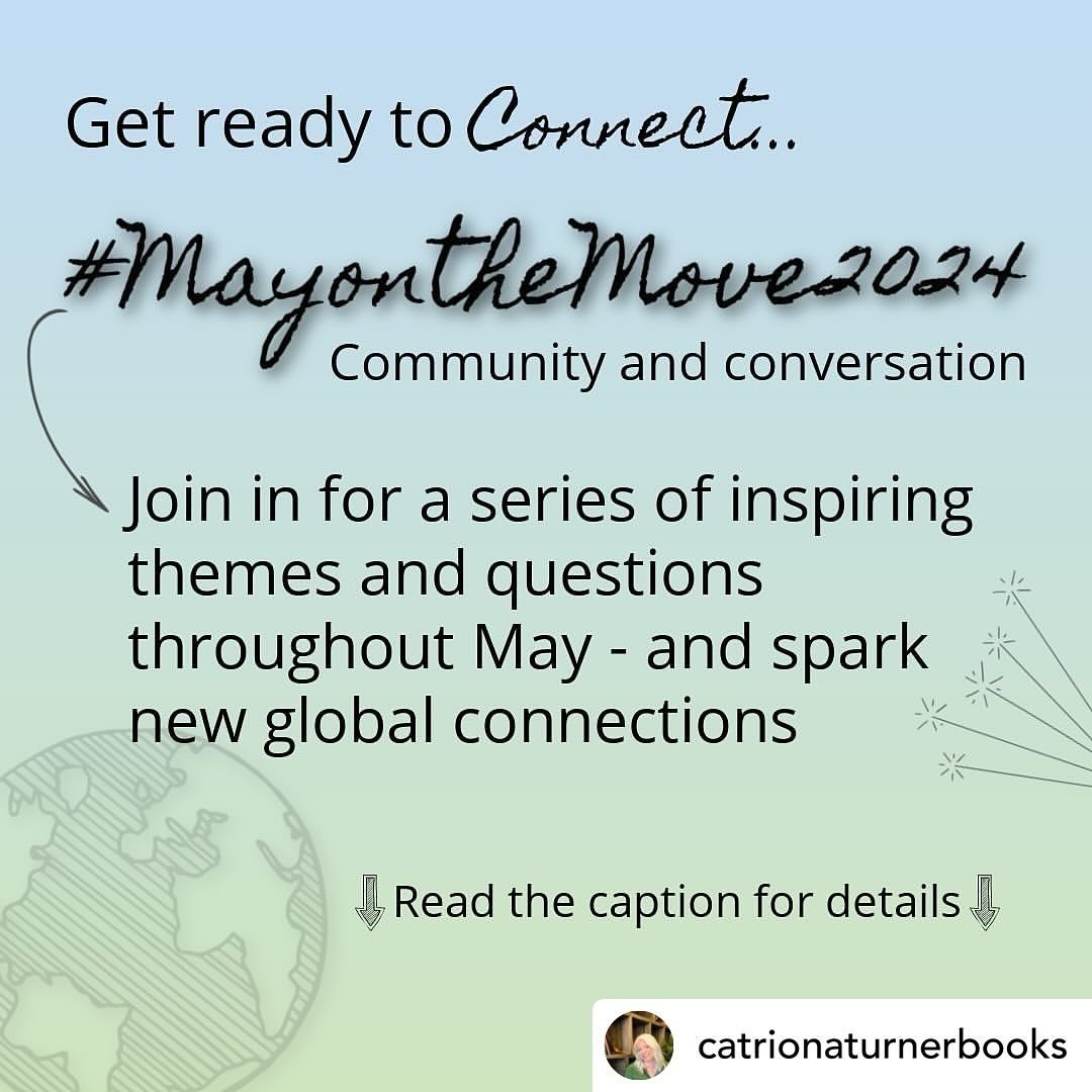 My favorite 🤩May activity is about to begin&hellip; 

Posted @withregram &bull; @catrionaturnerbooks #MayontheMove2024 is nearly here - and you&rsquo;re invited!

Starting from 1 May (in just over a week), join in for a series of themes to inspire p