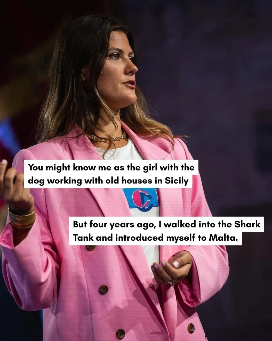You may know me as the girl restoring a house in Sicily with her little dog. But four years ago, I was standing in front of the Sharks, pitching Artemis on national TV in Malta.

I got a deal on screen. Behind the scenes, it never went through.

For 