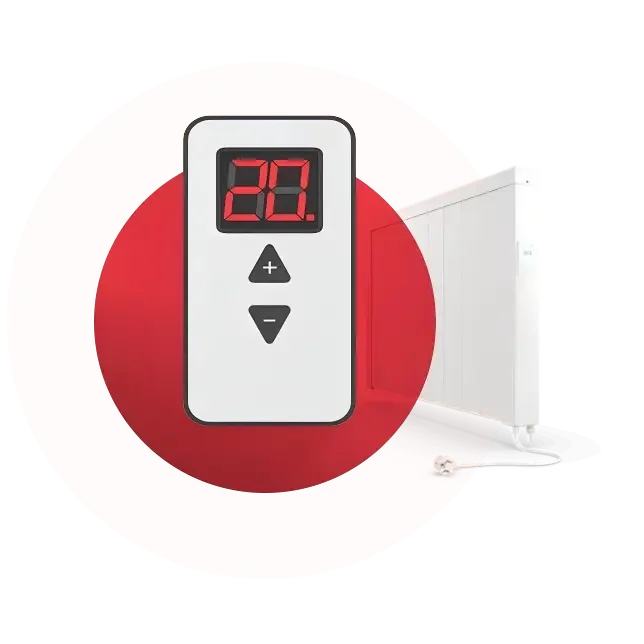 Minimalistisches LED-Thermostat