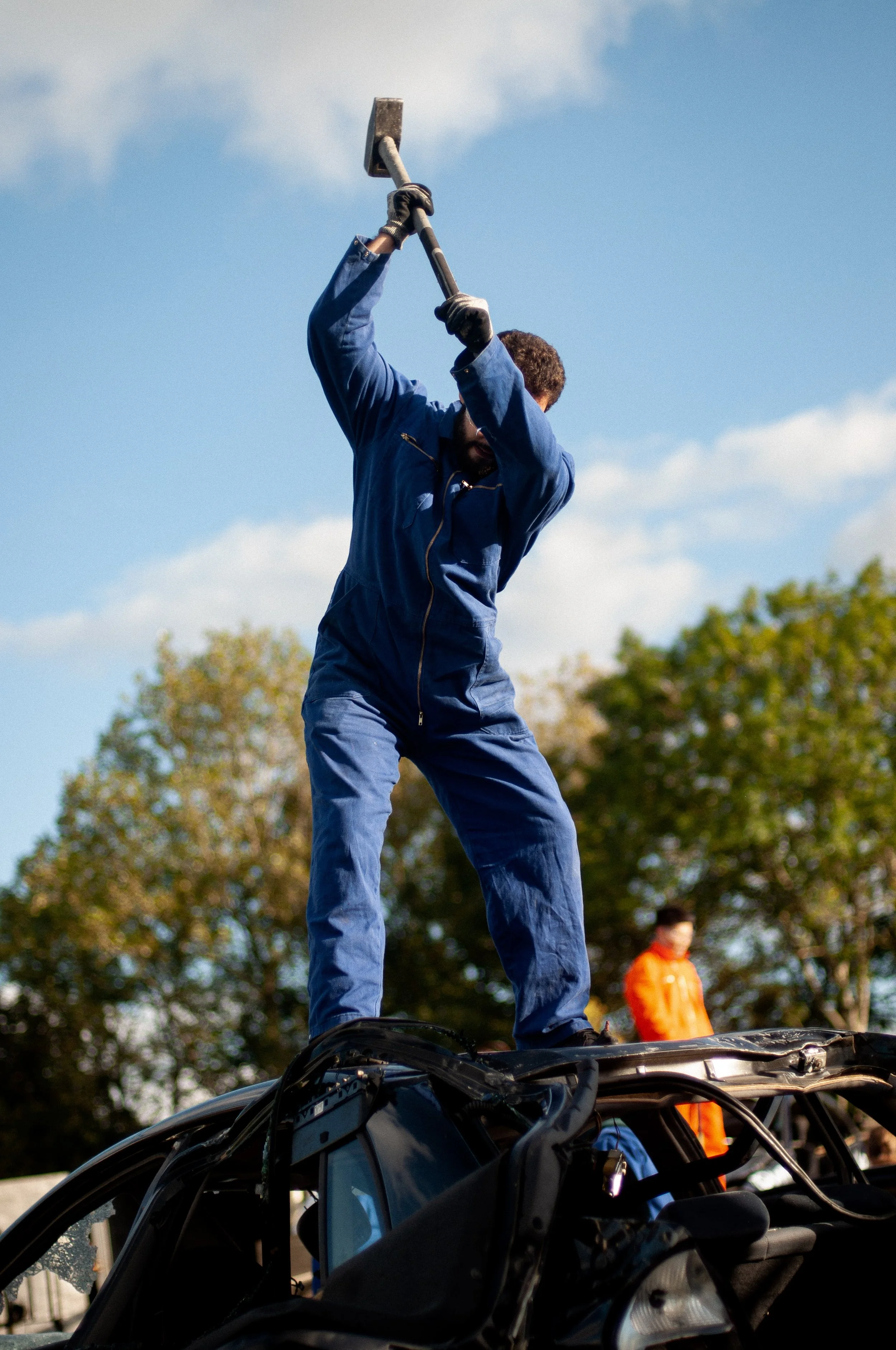 I’m going to take a sledgehammer to your car!