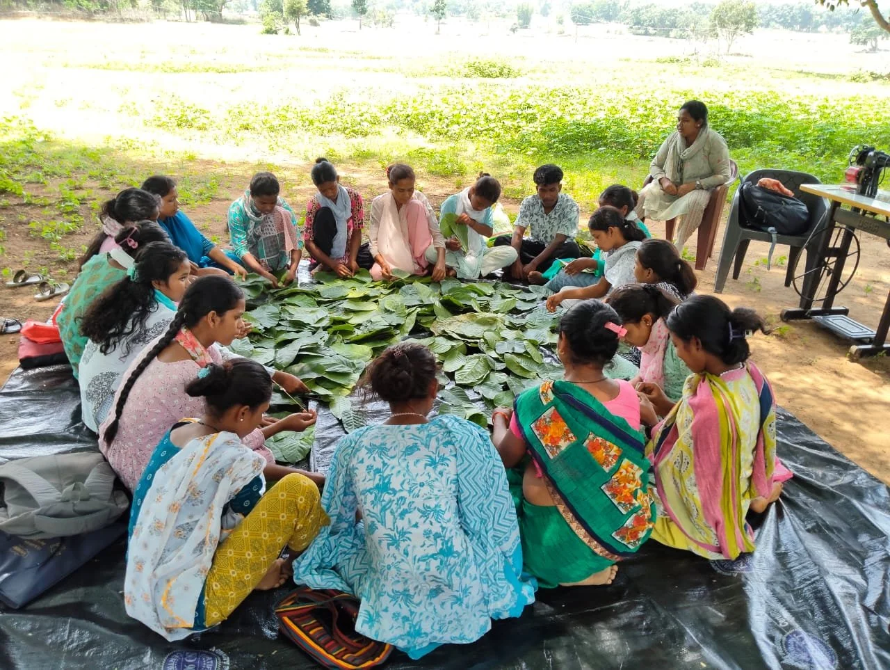 Livelihood training on leaf plate making - 2 (2).jpeg