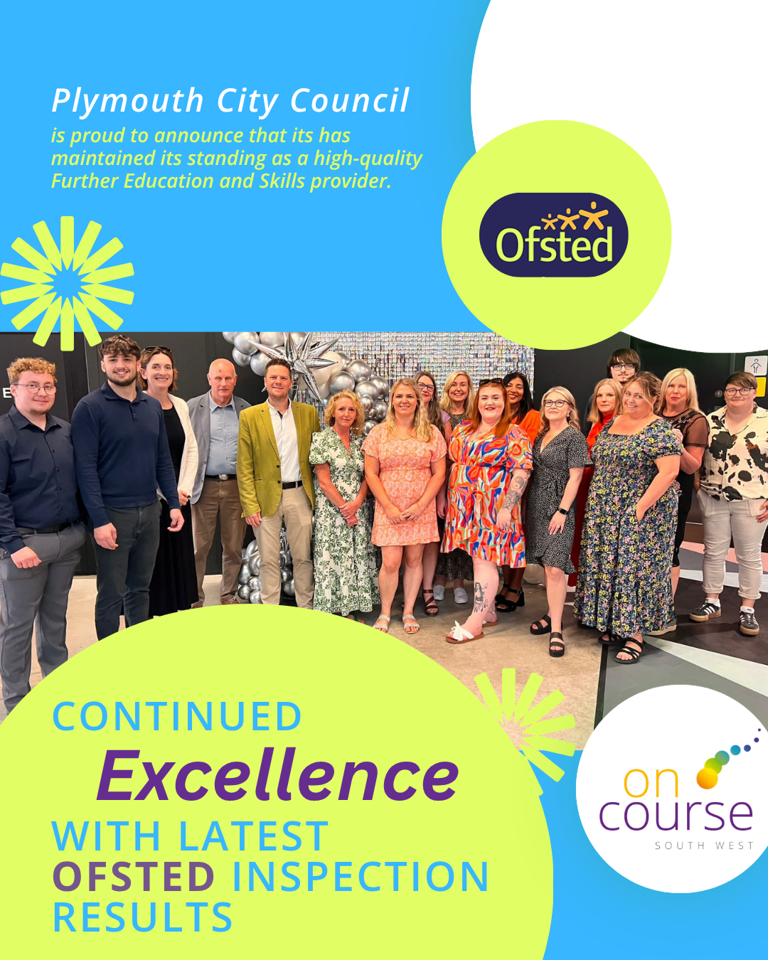 On Course South West Celebrates Continued Excellence with Latest Ofsted Inspection Results