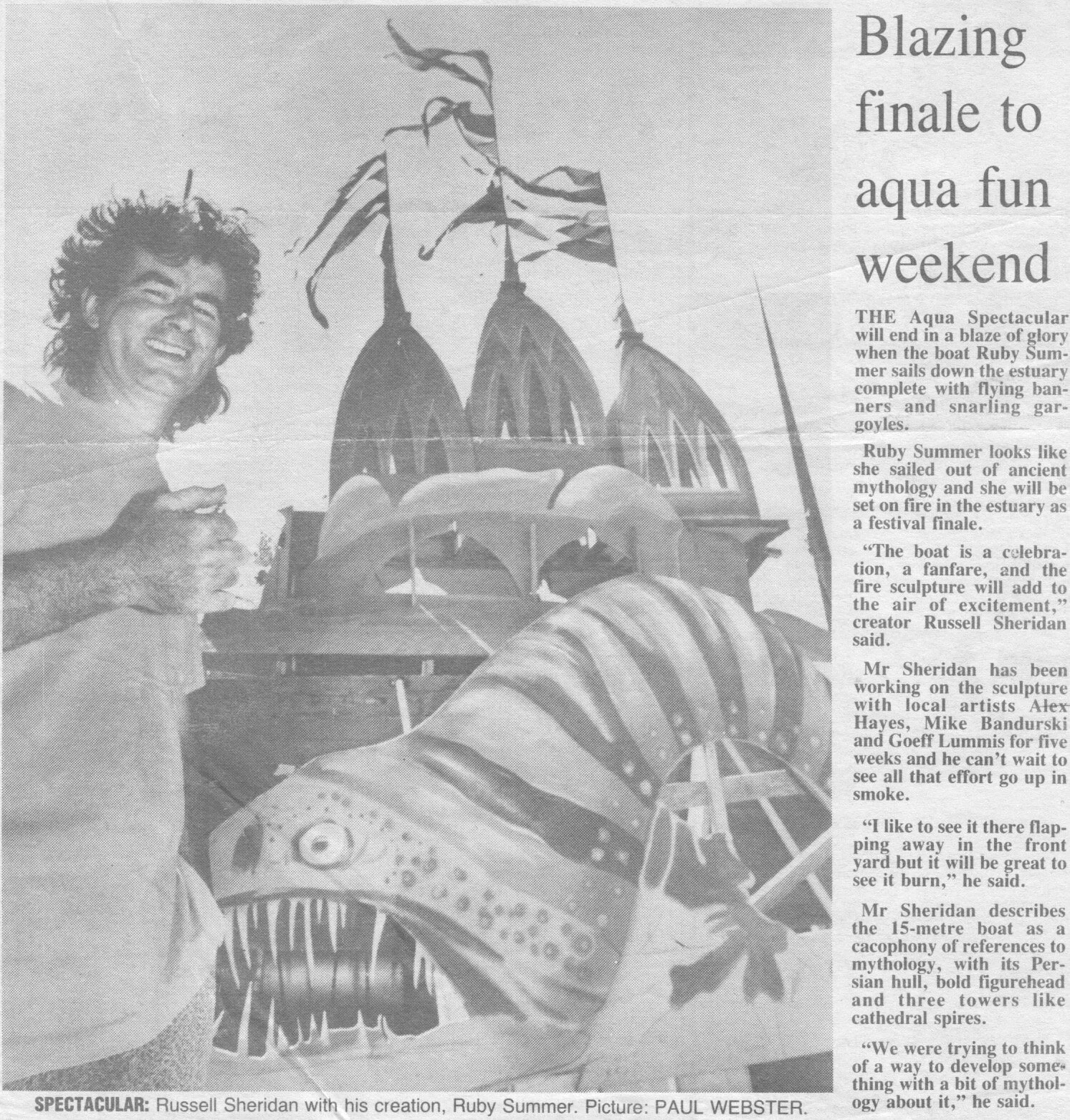 Blazing Finale to Aqua Fun Weekend