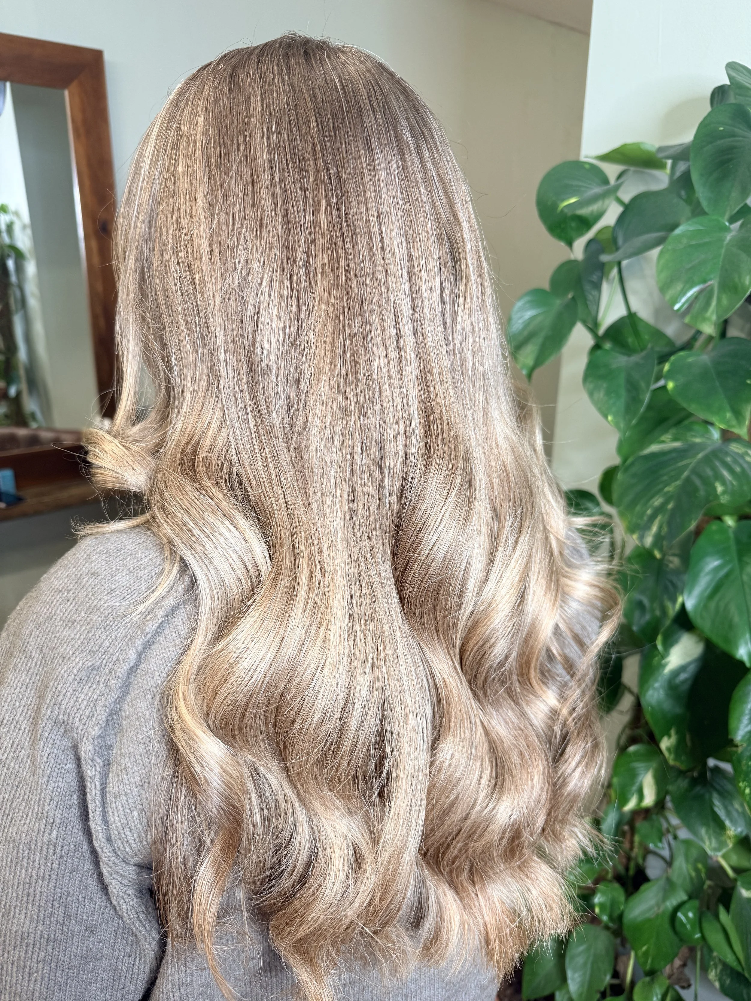 Bayalage blonde hair