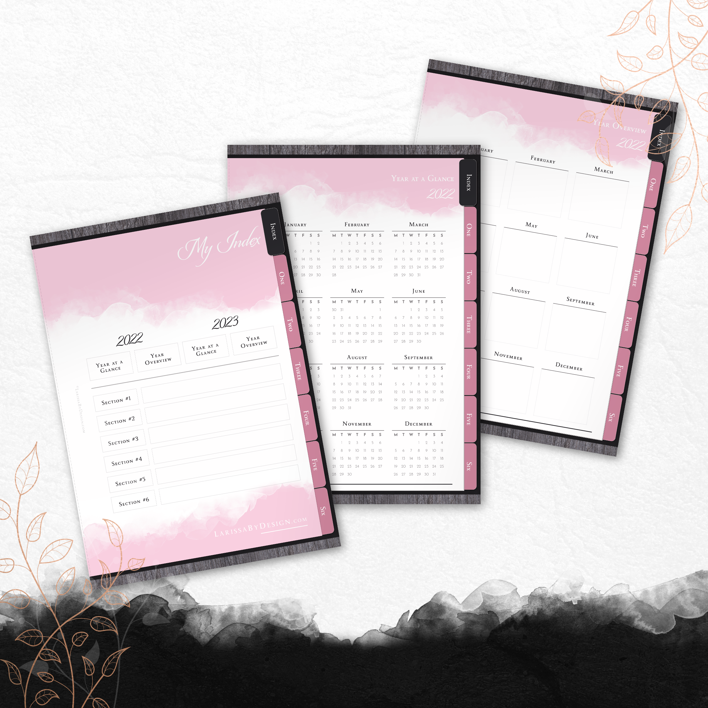 Larissa By Design - Freebie 2022 Digital Notebook - Master Index