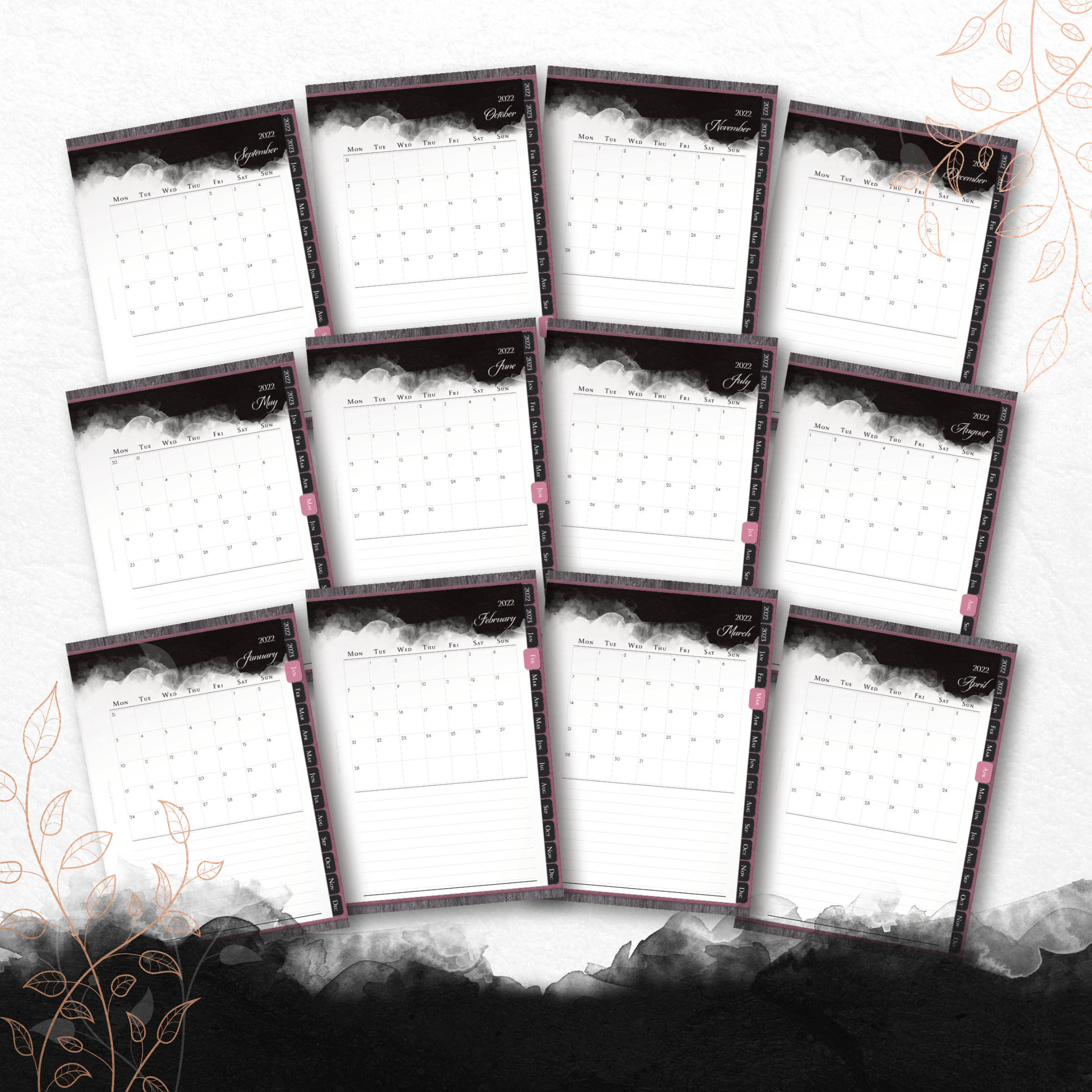 Larissa By Design - 2022 Digital Planner - 2022 Calendar
