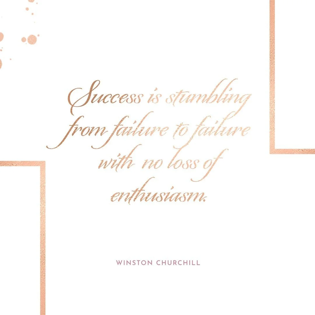 Success is stumbling from failure to failure, with no loss of enthusiasm. - Winston Churchill
Failure upon failure - ✔️ Check
Enthusiasm... well, it depends on the day.
However, I know if I remain persistent and consistent in striving towards my goa
