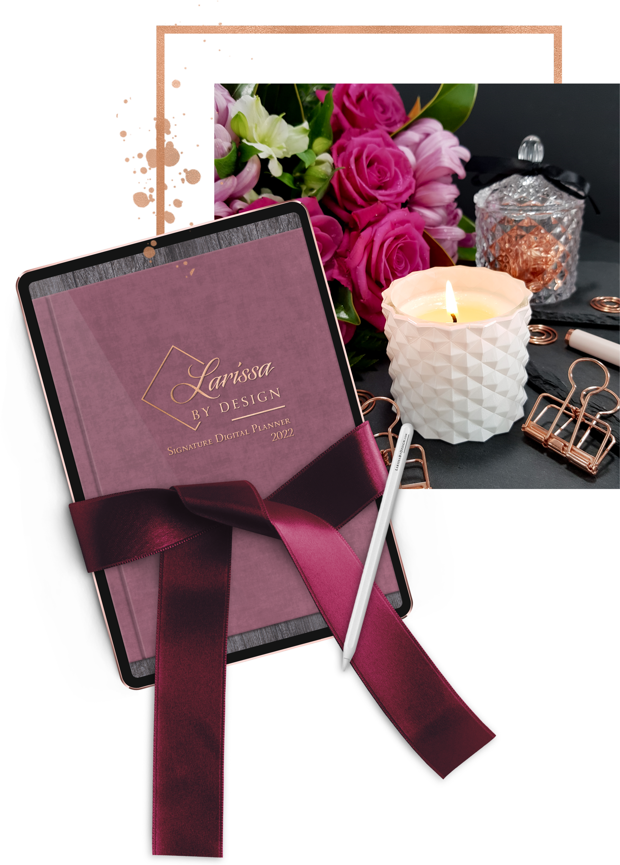 Larissa By Design - 2022 Digital Planner - Candle Intro Image