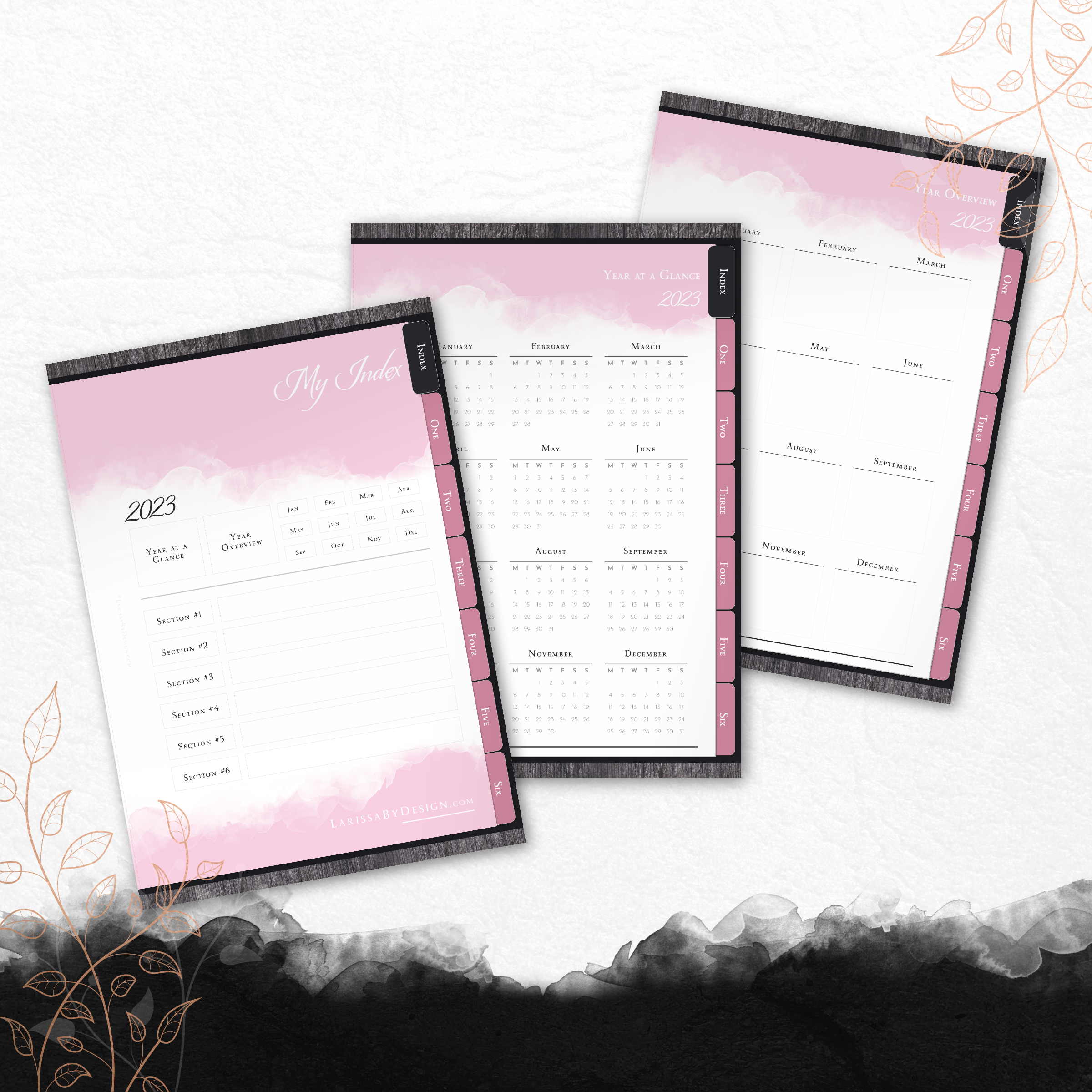 Larissa By Design - Freebie 2023 Digital Notebook - Master Index