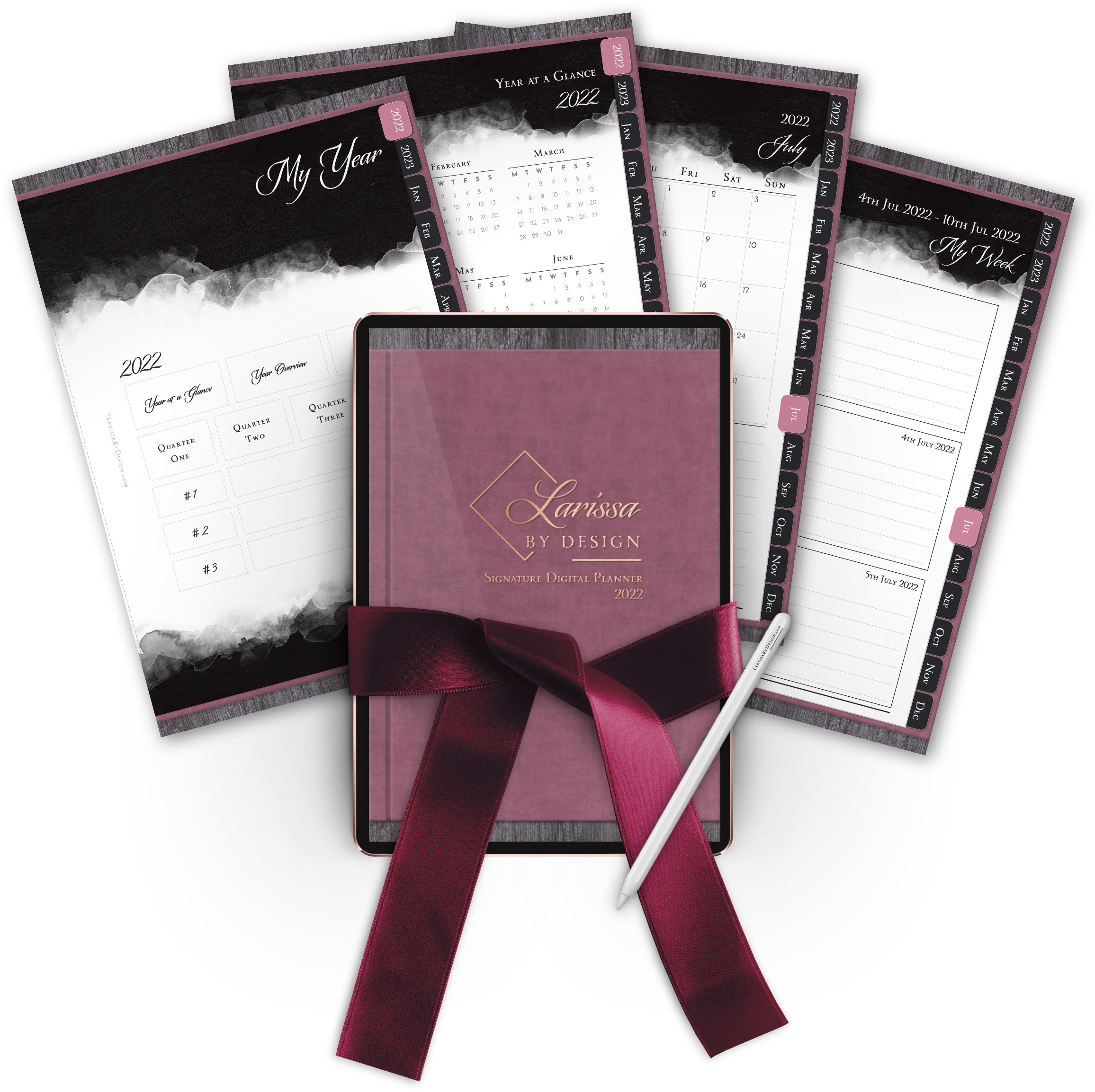 Larissa By Design - 2022 Digital Planner - Introduction with Ribbon