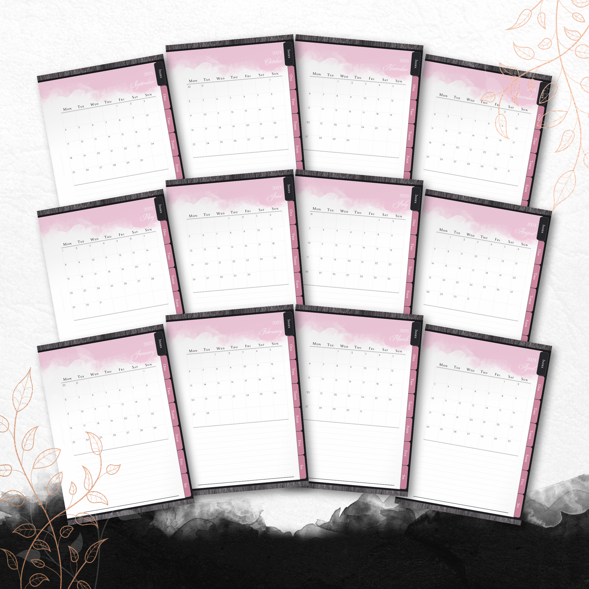 Larissa By Design - Freebie 2023 Digital Notebook - Calendar