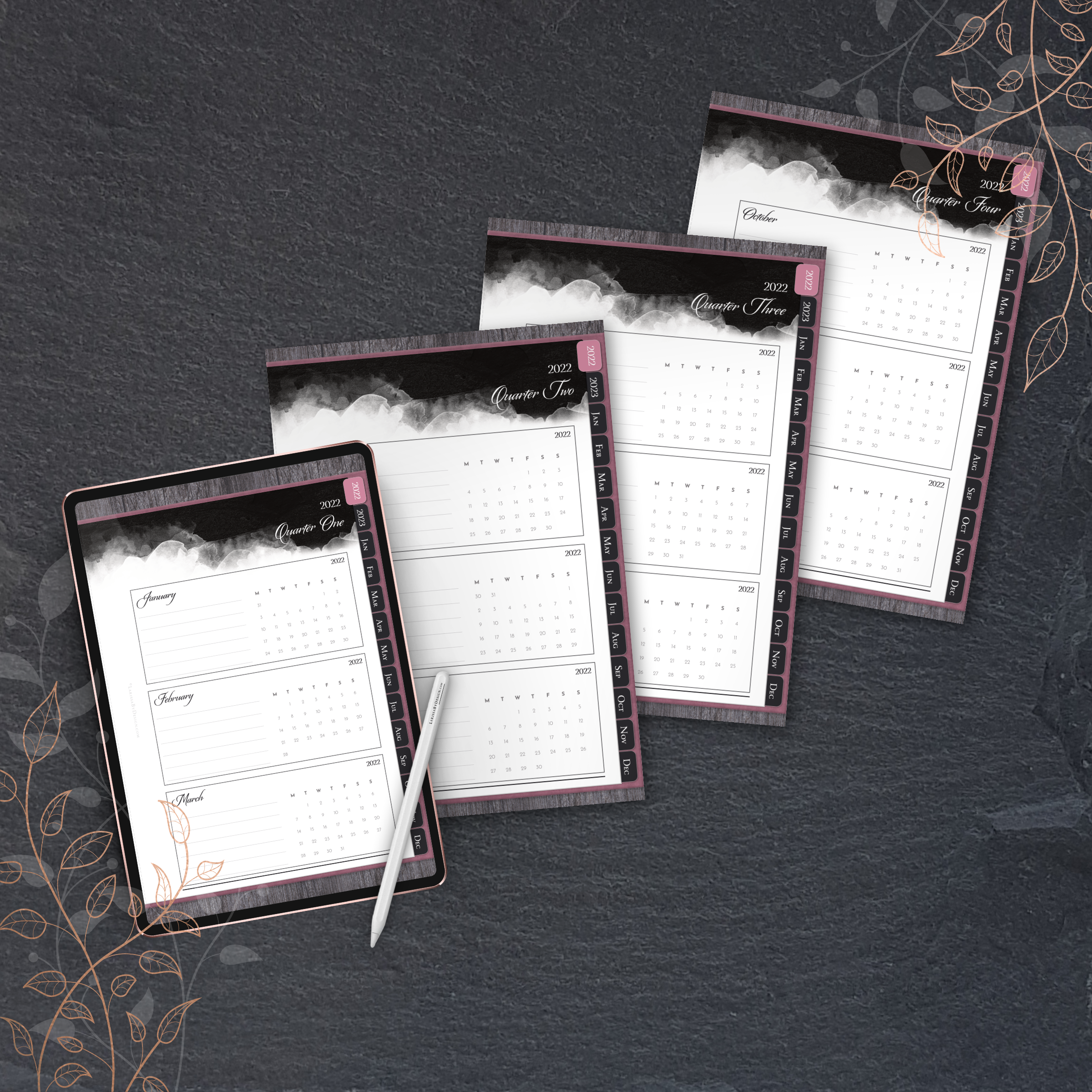 Larissa By Design - 2022 Digital Planner - Quarterly Planner