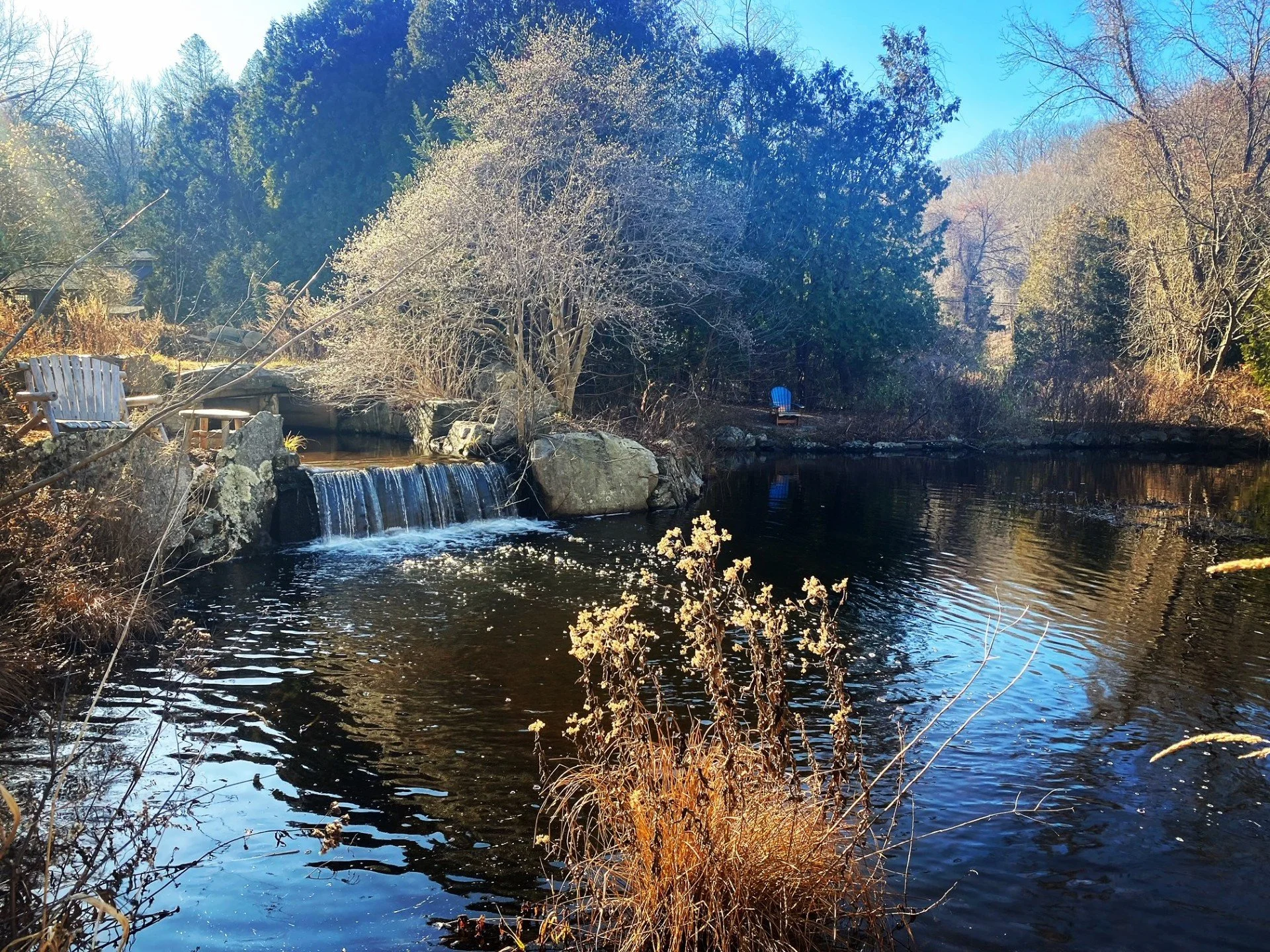 Autumn waterfall