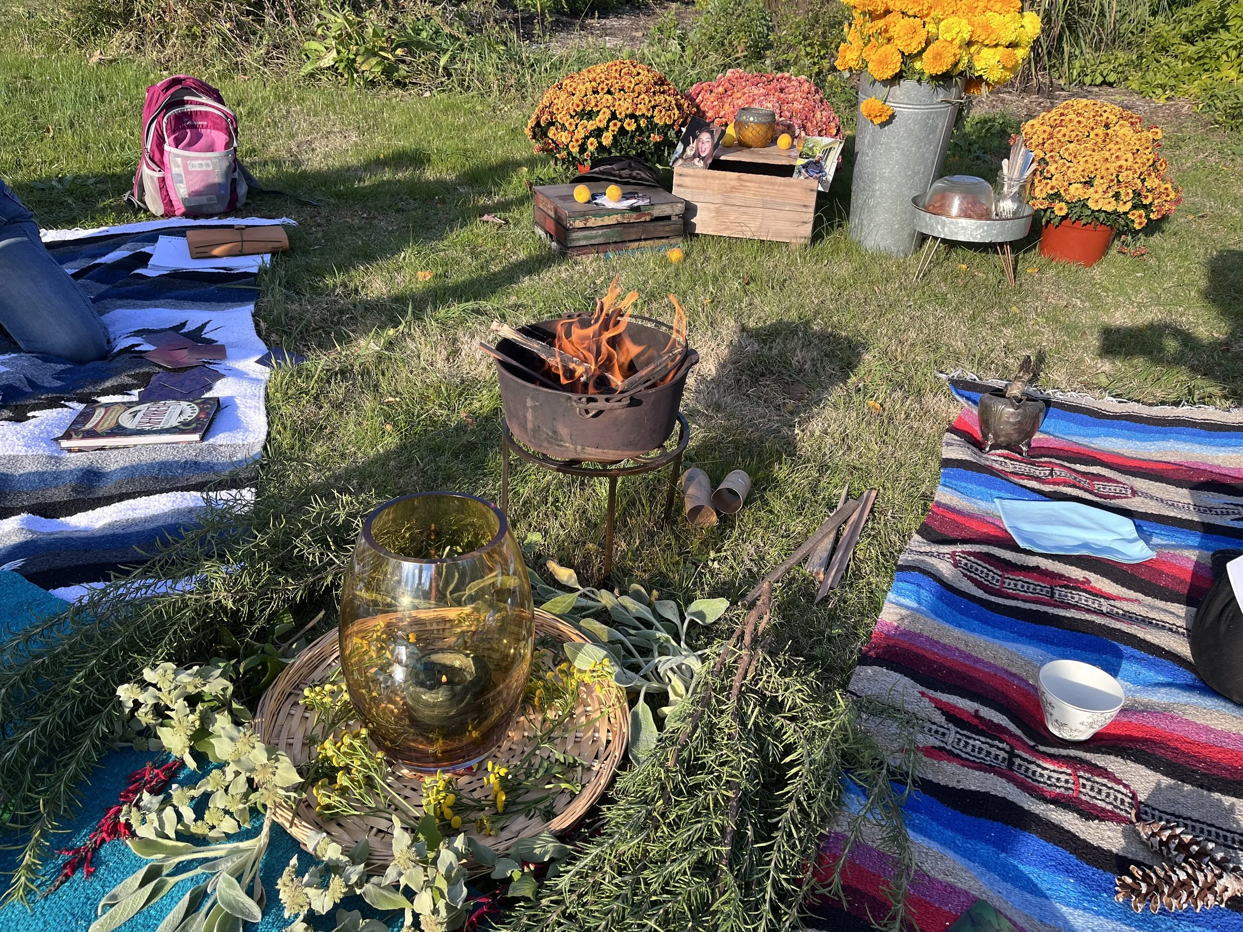 samhain fire & altar.jpeg