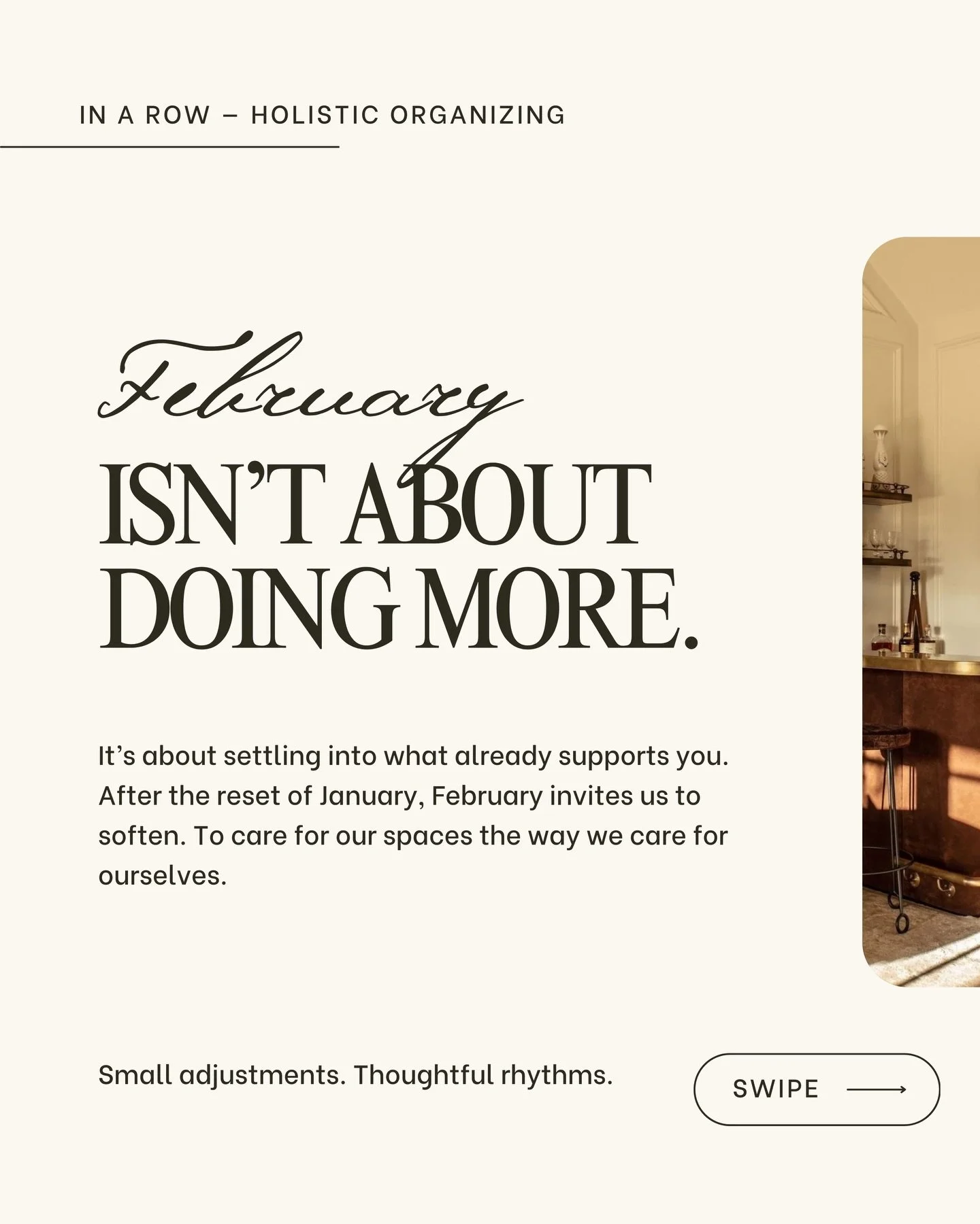 February isn&rsquo;t about doing more 🌹&hearts;️
It&rsquo;s about settling into what already supports you.

After the reset of January, this is the season to soften &mdash; to notice what in your home feels heavy, what flows easily, and what&rsquo;s