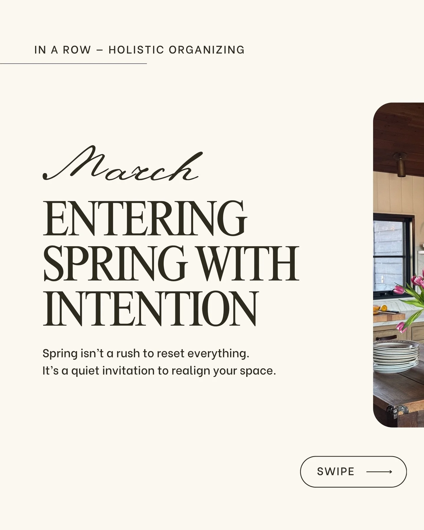 Entering spring with intention 🌿🌷

Not everything needs to be reset&mdash;just realigned. 

A home that feels calm, functional, and supportive doesn&rsquo;t come from doing more&hellip; it comes from creating space for what actually works for you.
