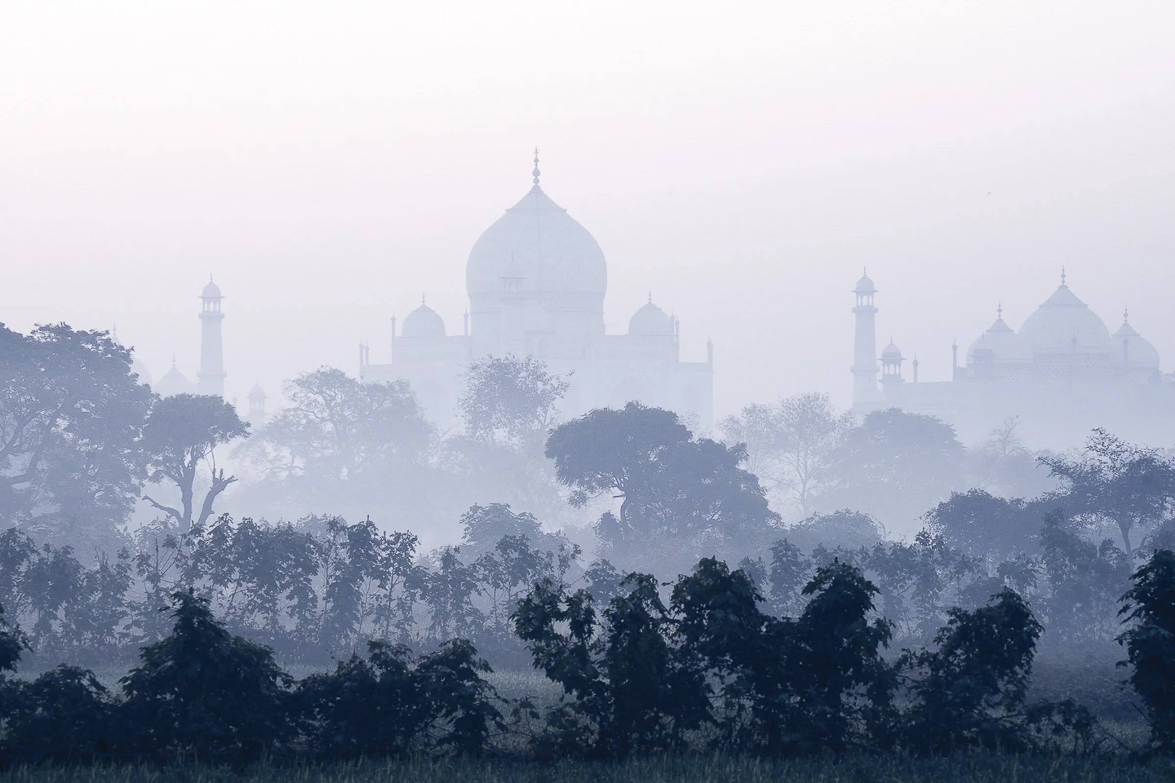 TAJ MAHAL IN THE MIST