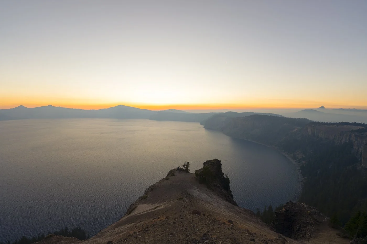CRATER LAKE SUNSET