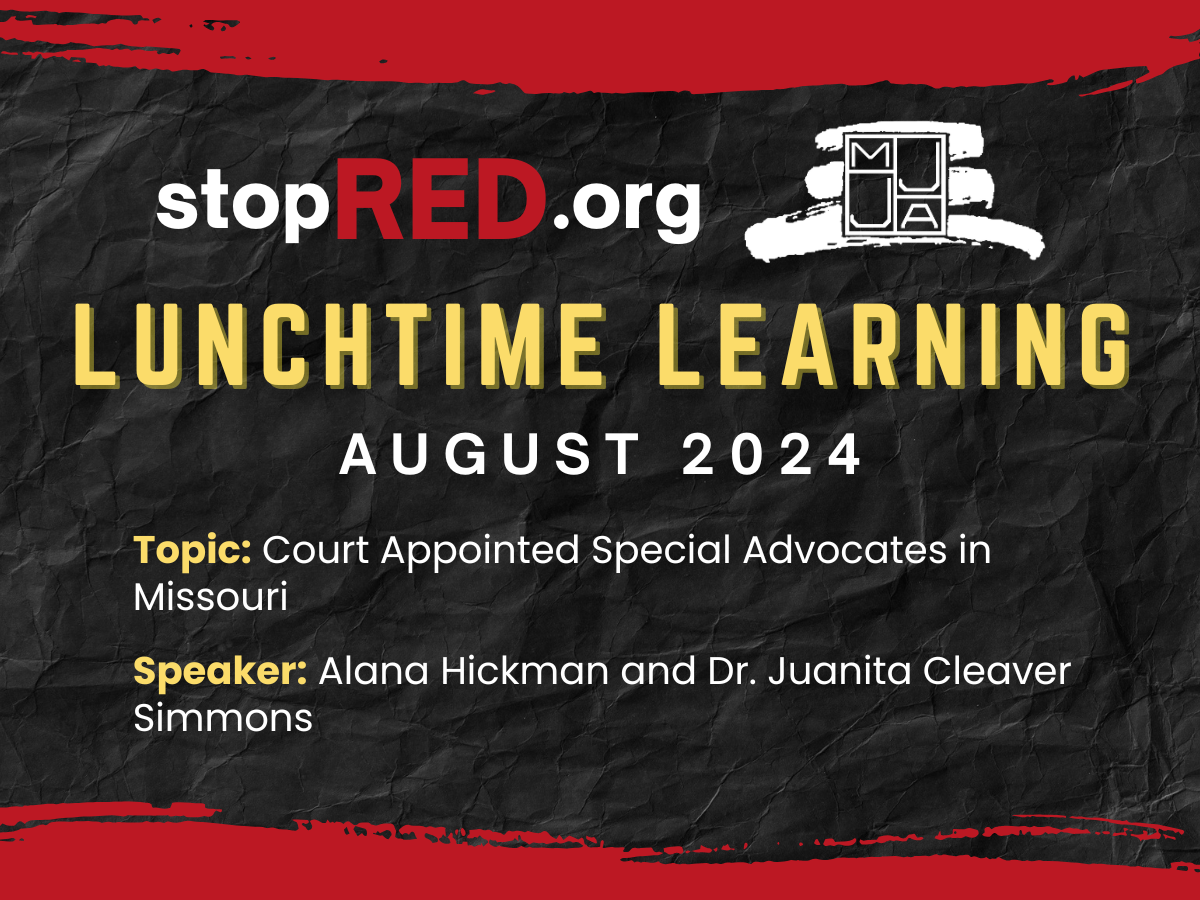 stopRED Lunchtime Learning - August 2024