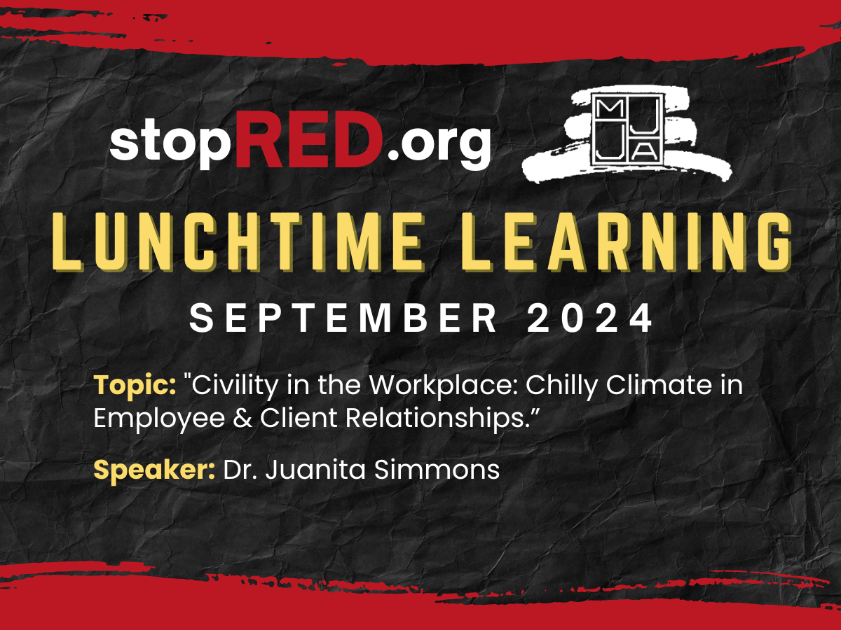 stopRED Lunchtime Learning - September 2024