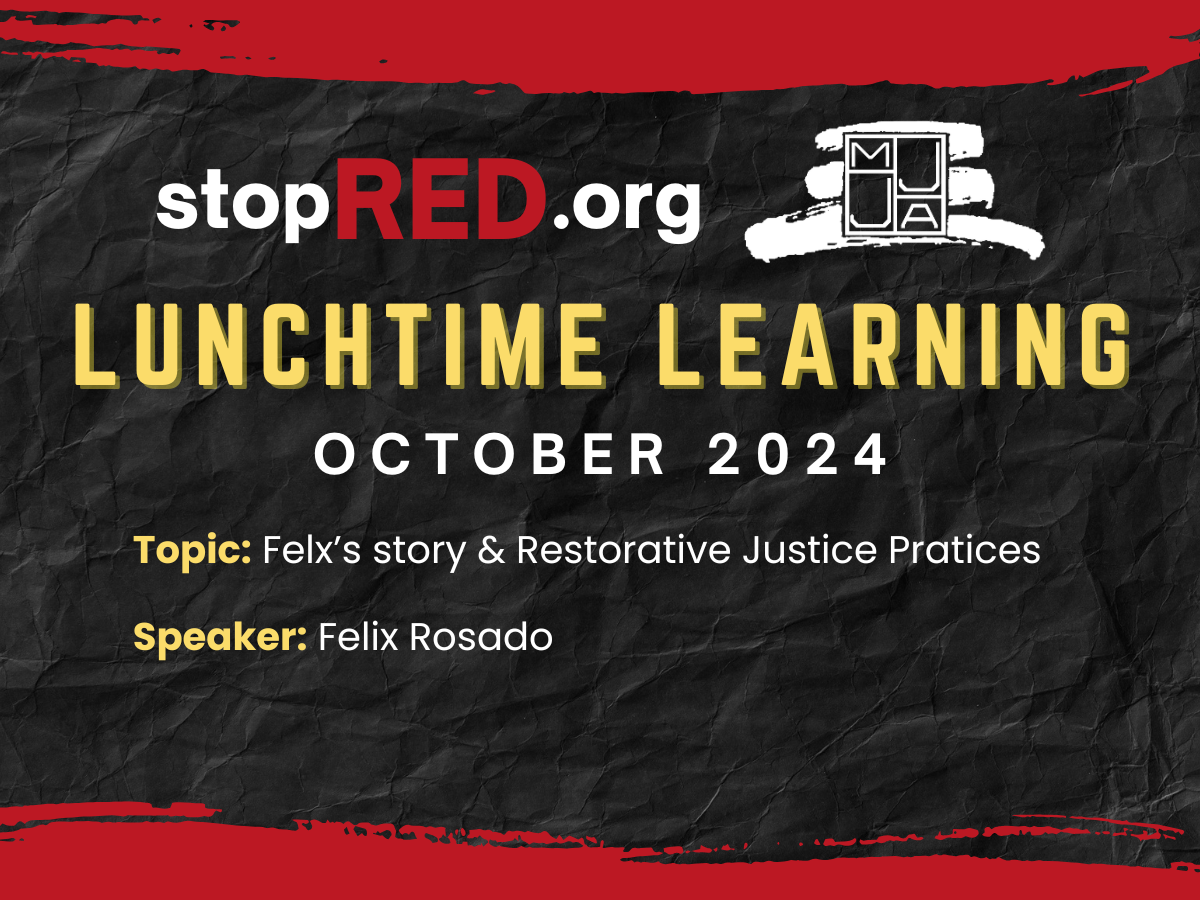 stopRED Lunchtime Learning - October 2024