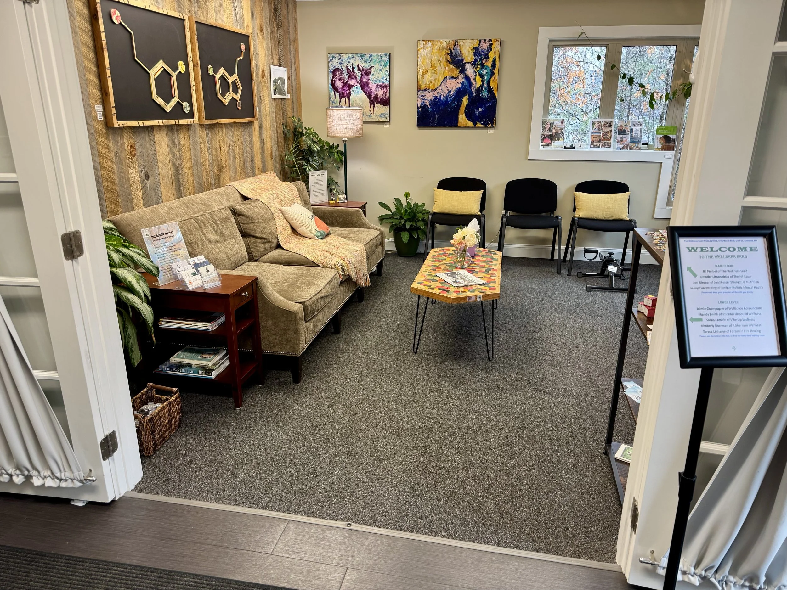 Our upstairs waiting room