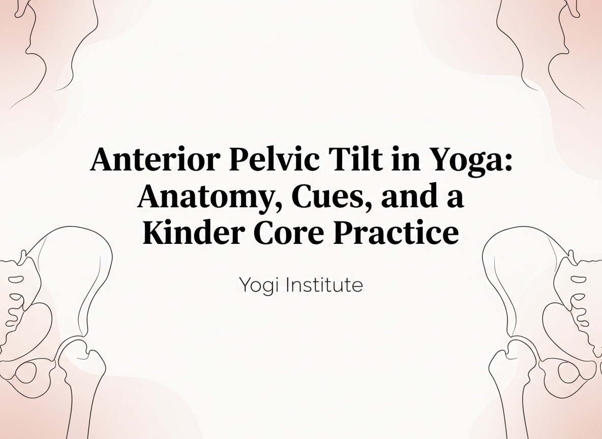 Anterior Pelvic Tilt in Yoga: Anatomy, Cues, and a Kinder Practice
